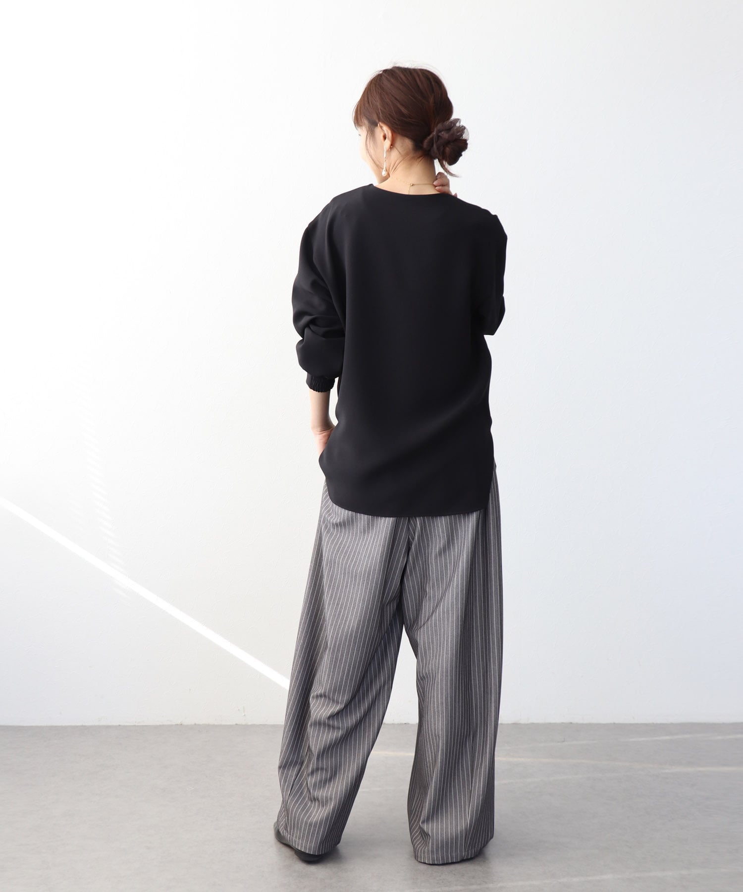 スキッパーデザインブラウス