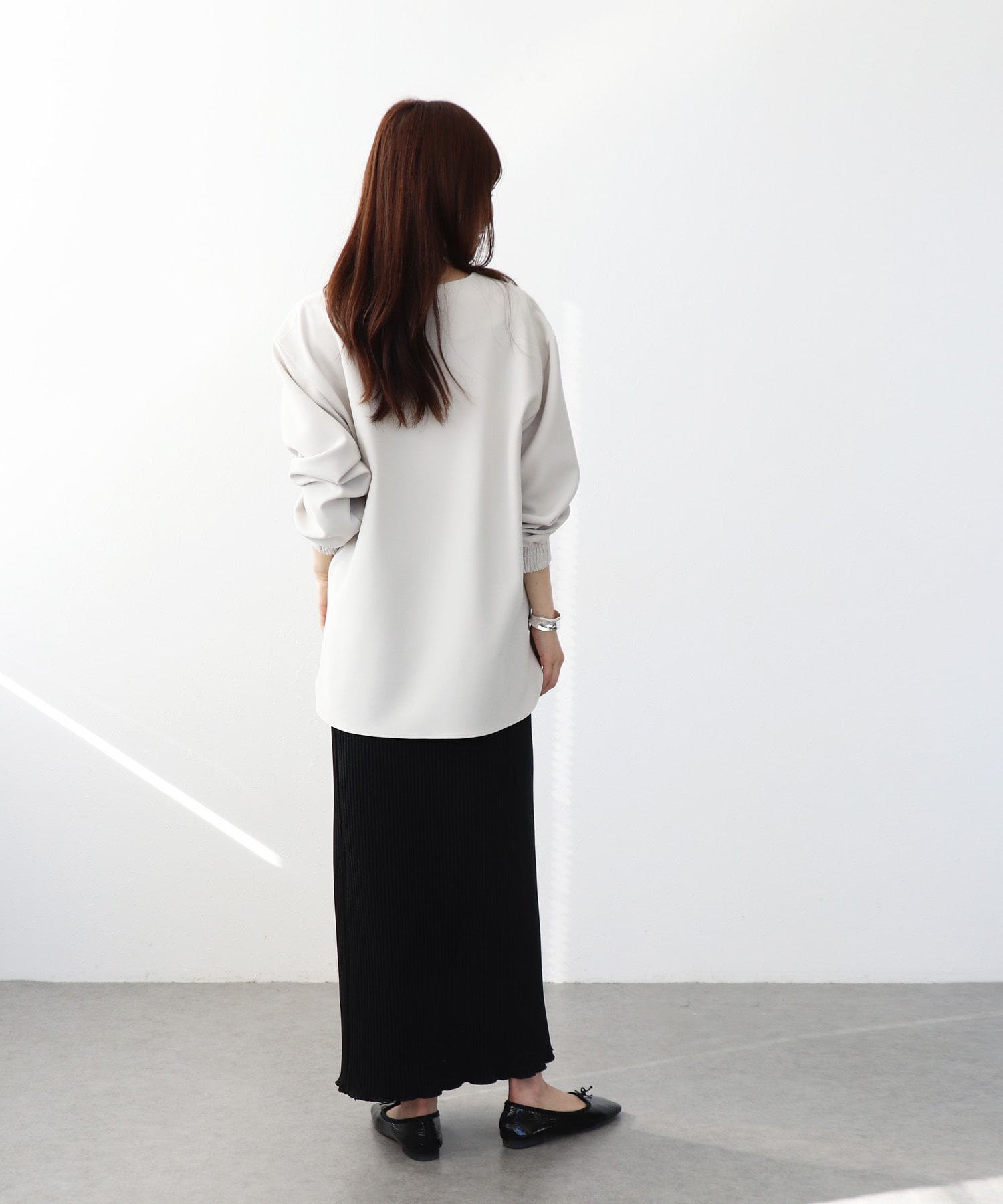 スキッパーデザインブラウス