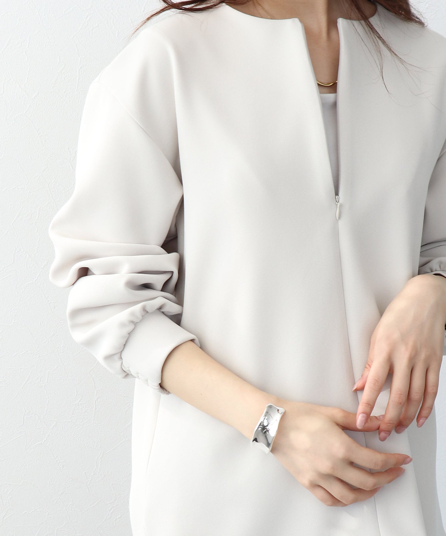 スキッパーデザインブラウス