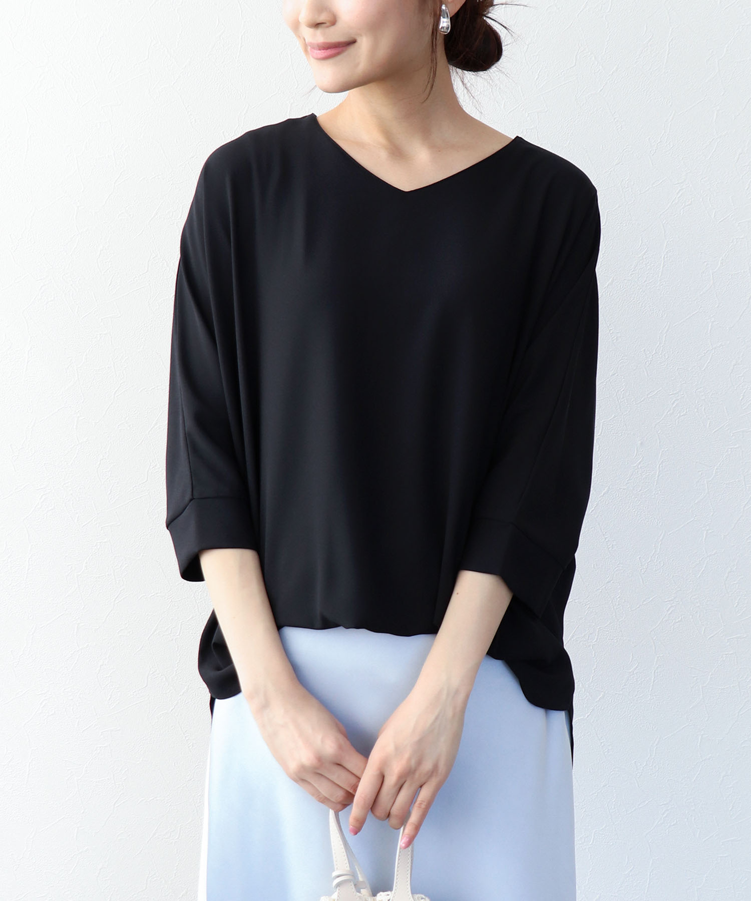 シフォンブラウジングブラウス