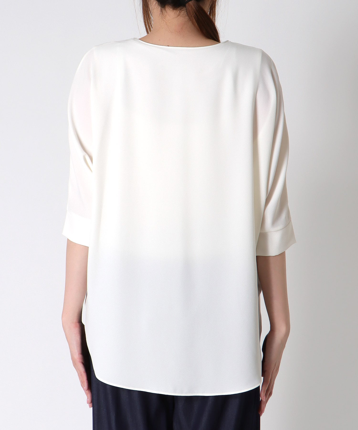 シフォンブラウジングブラウス