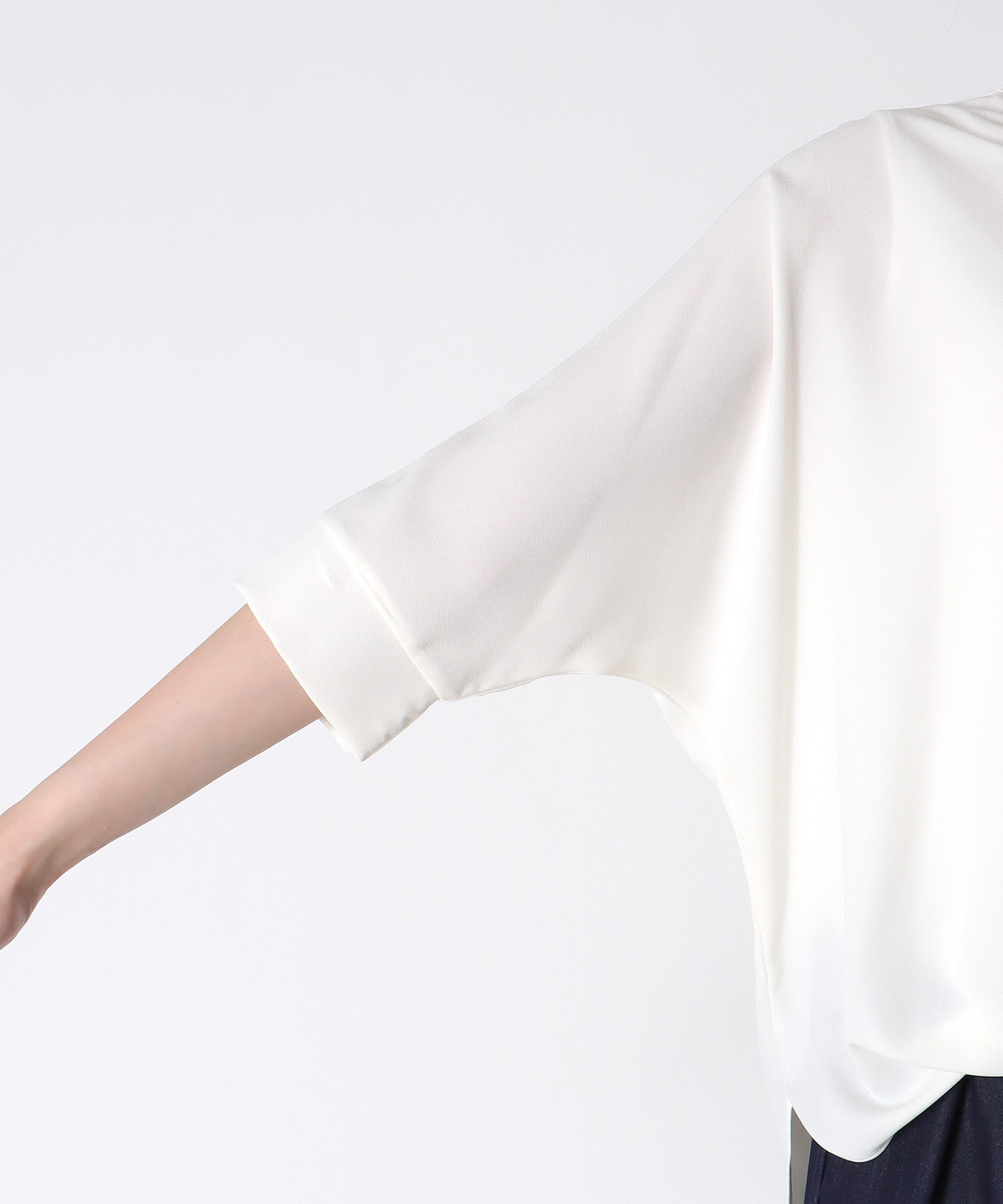 シフォンブラウジングブラウス