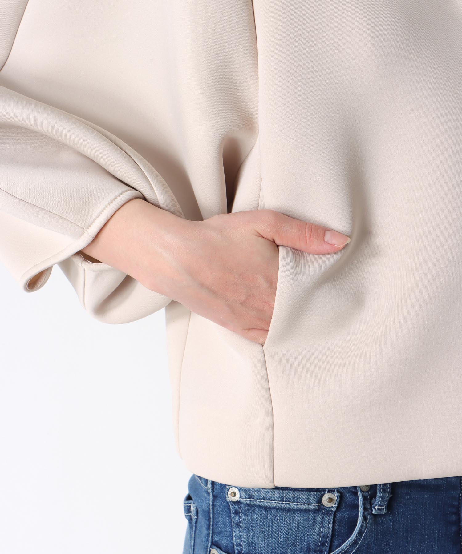 パールデザインノーカラージャケット