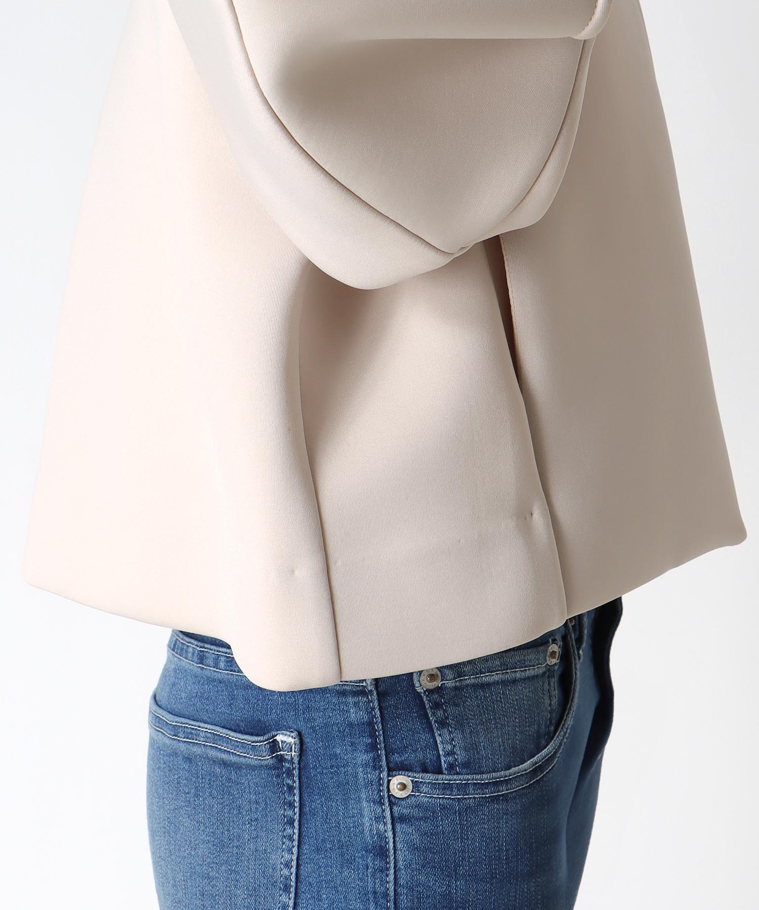 パールデザインノーカラージャケット