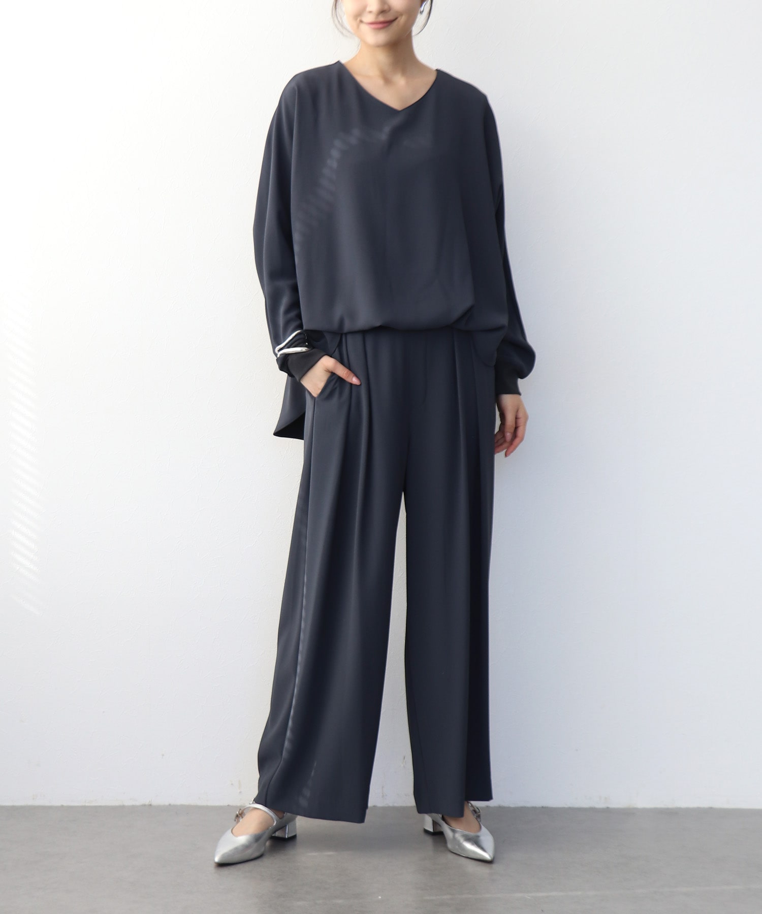 ２タックワイドパンツ