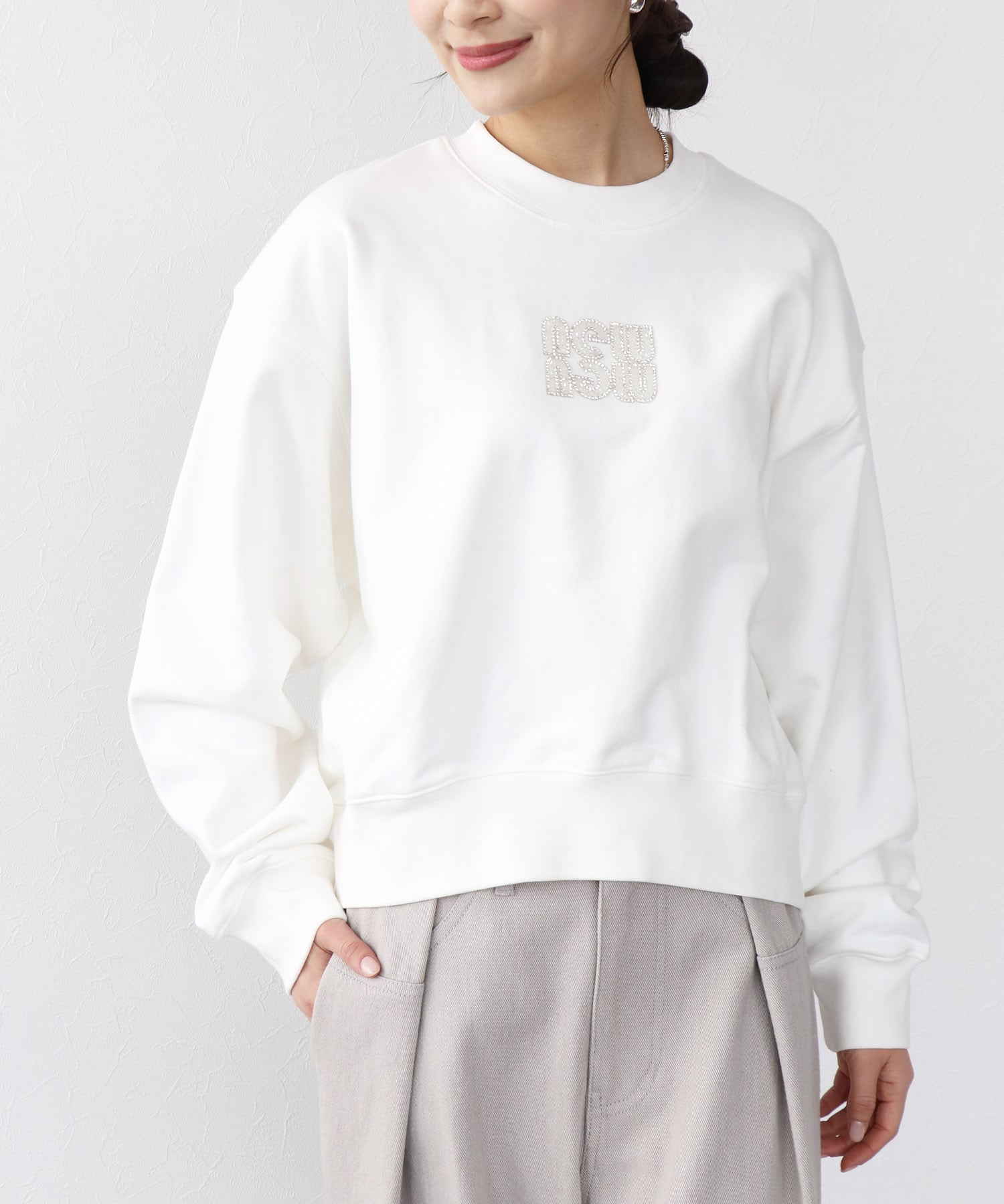 キラキラロゴスウェット