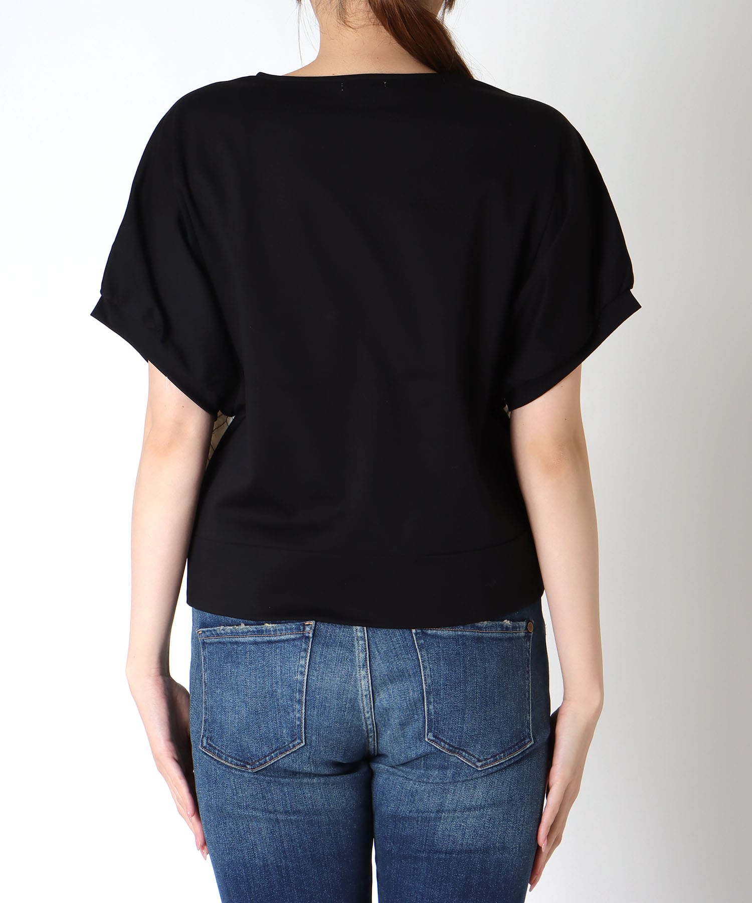 インドカットワーク刺繍ブラウス