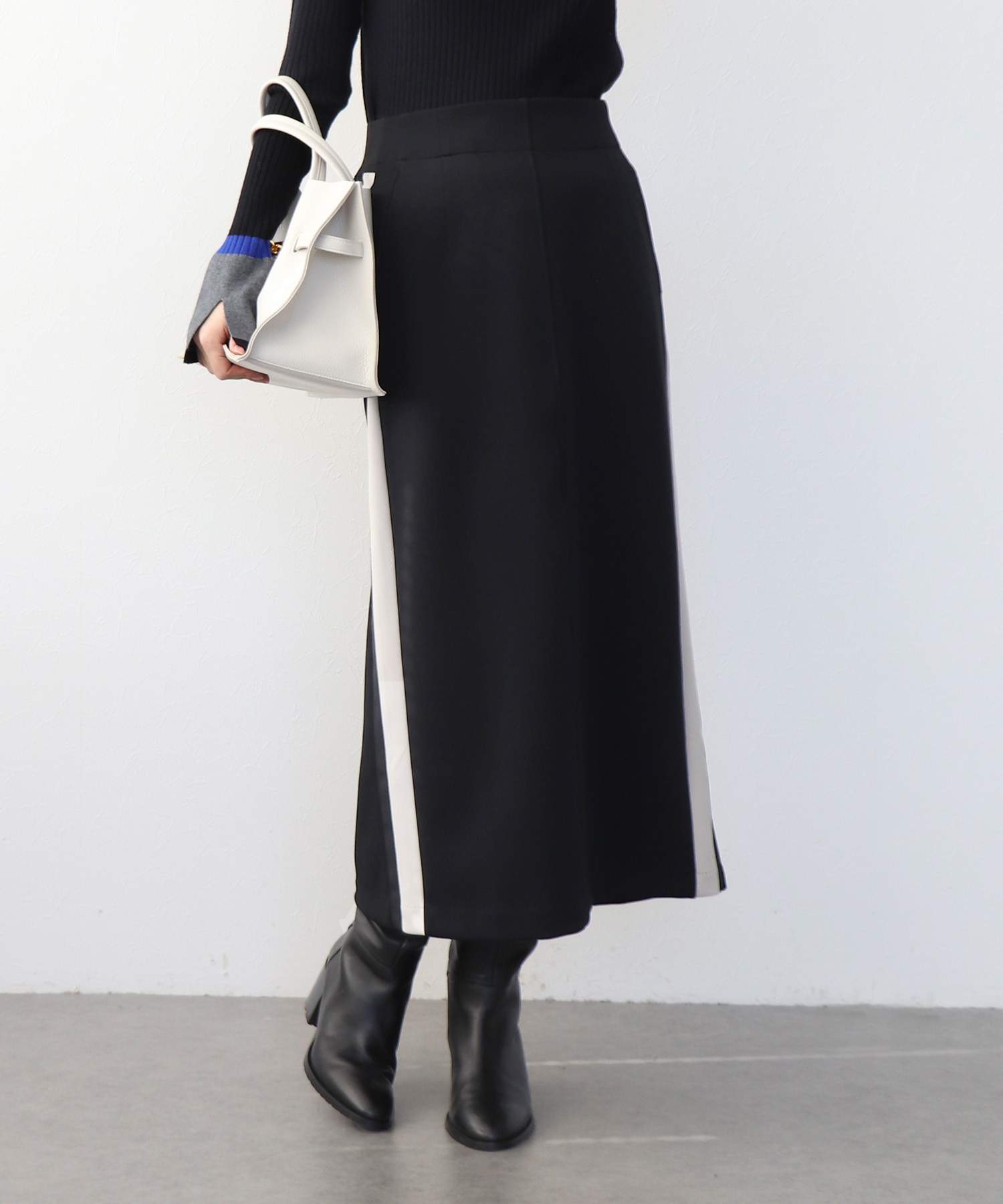 アクアジャージーサイドラインスカート