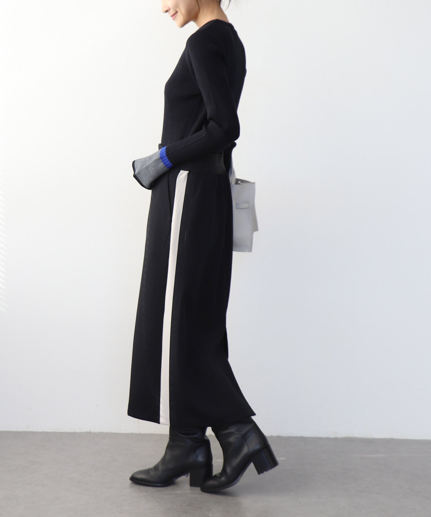 アクアジャージーサイドラインスカート