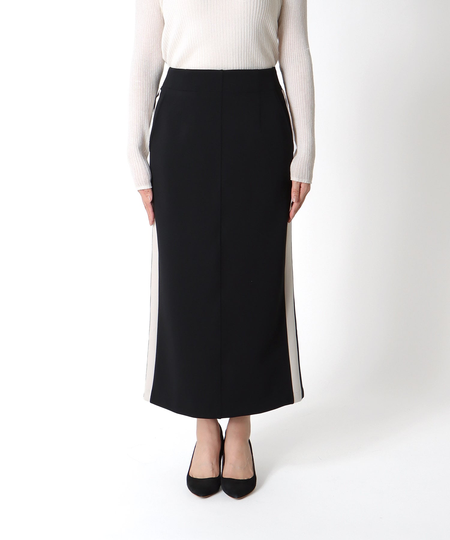 アクアジャージーサイドラインスカート