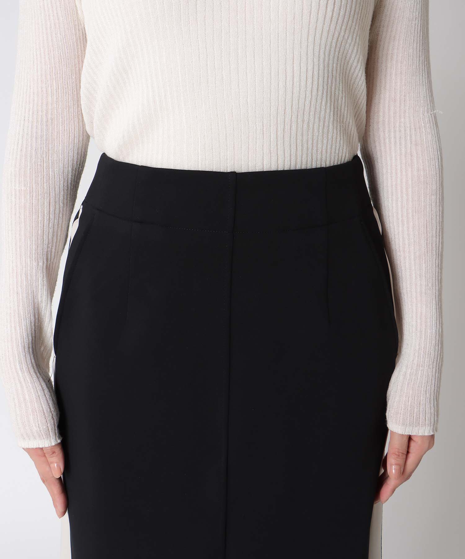 アクアジャージーサイドラインスカート