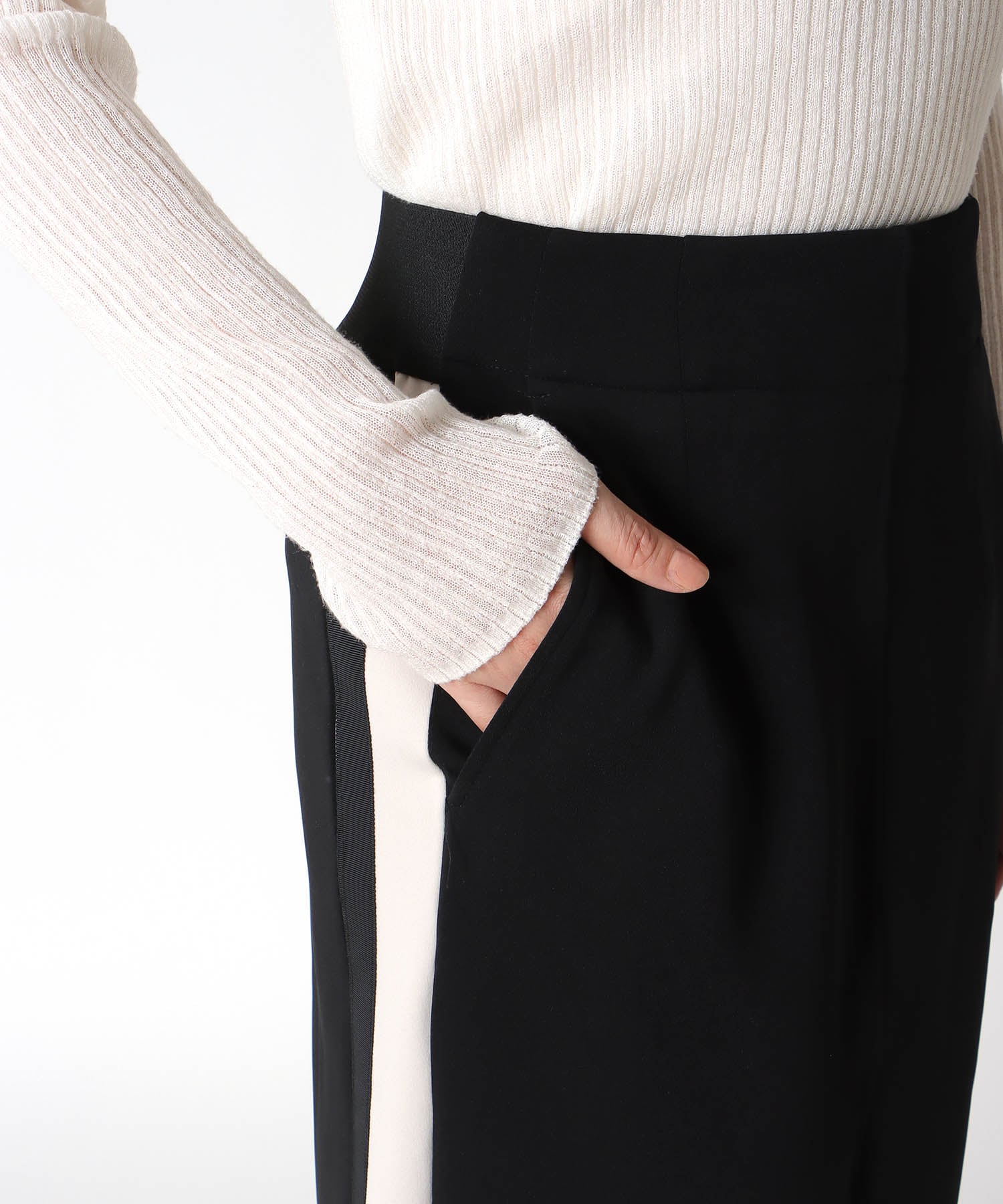 アクアジャージーサイドラインスカート