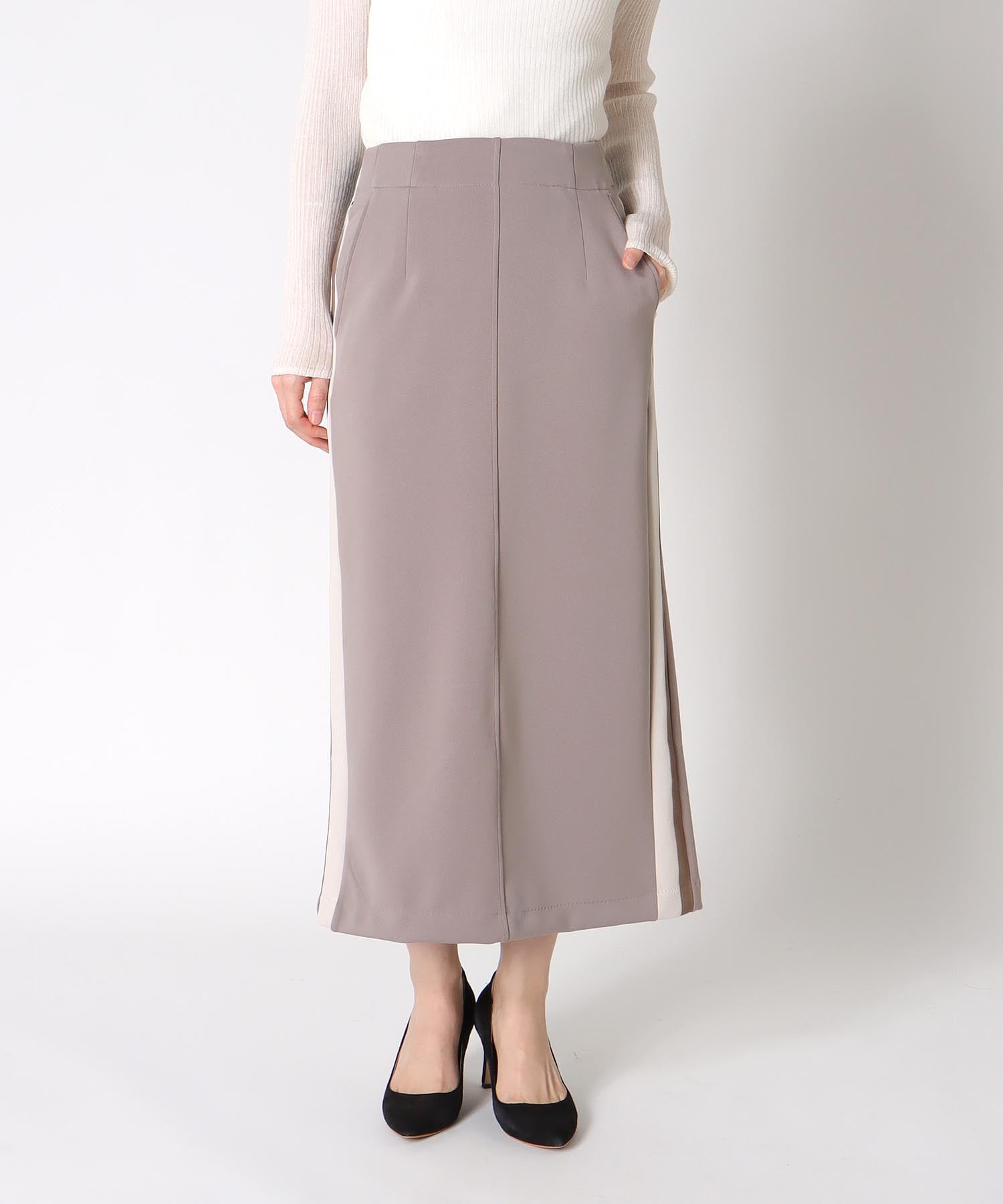 アクアジャージーサイドラインスカート