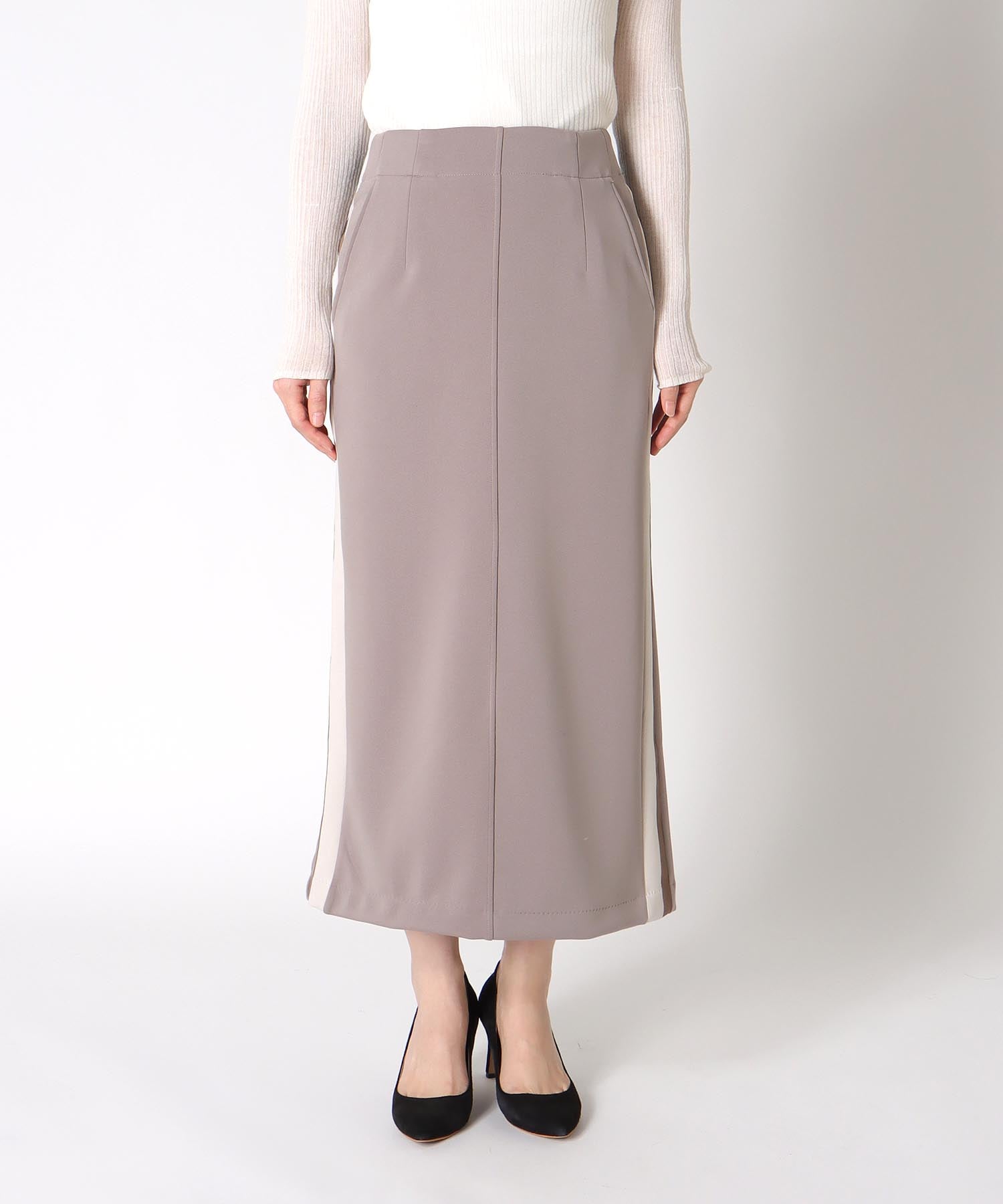 アクアジャージーサイドラインスカート