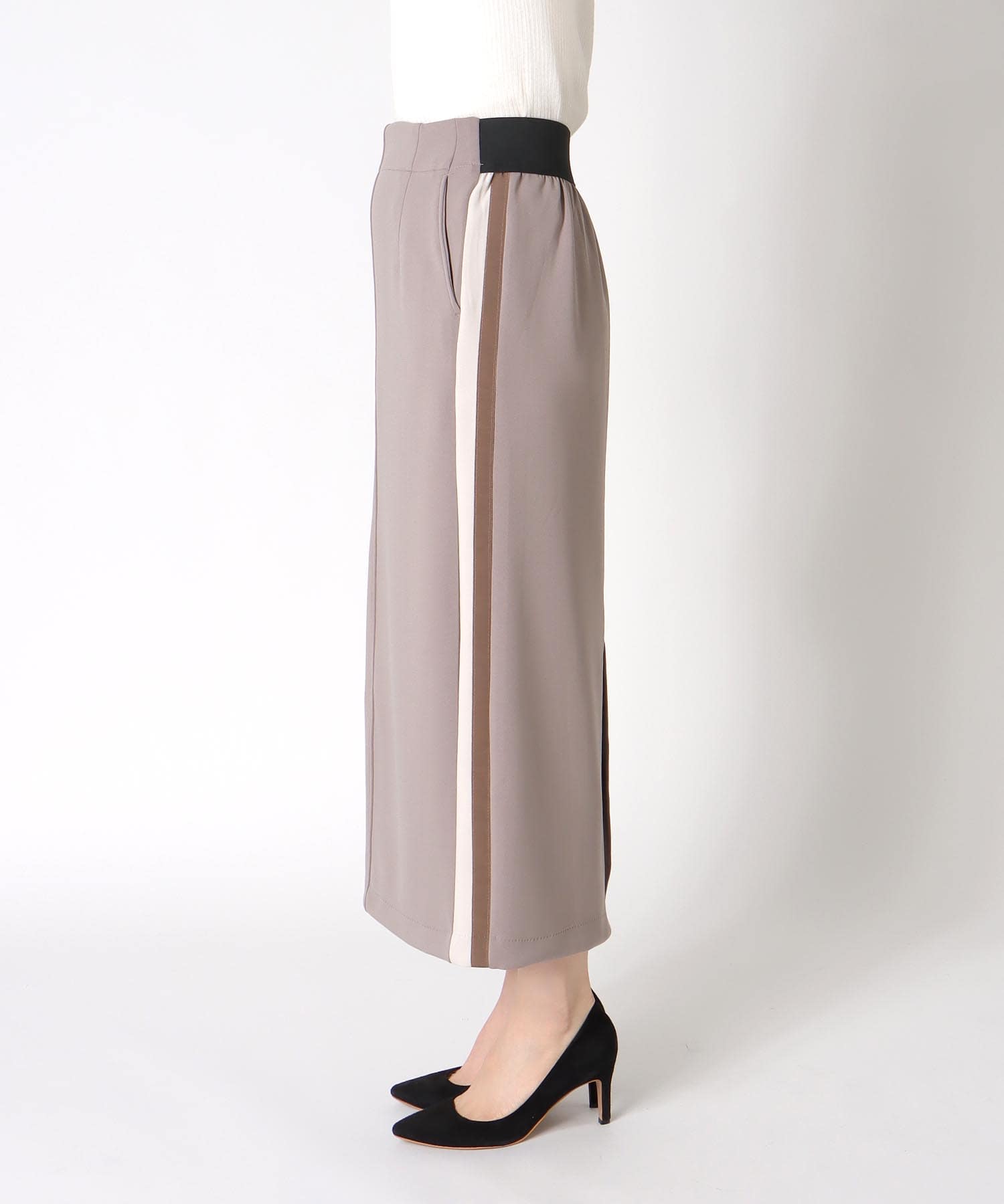 アクアジャージーサイドラインスカート