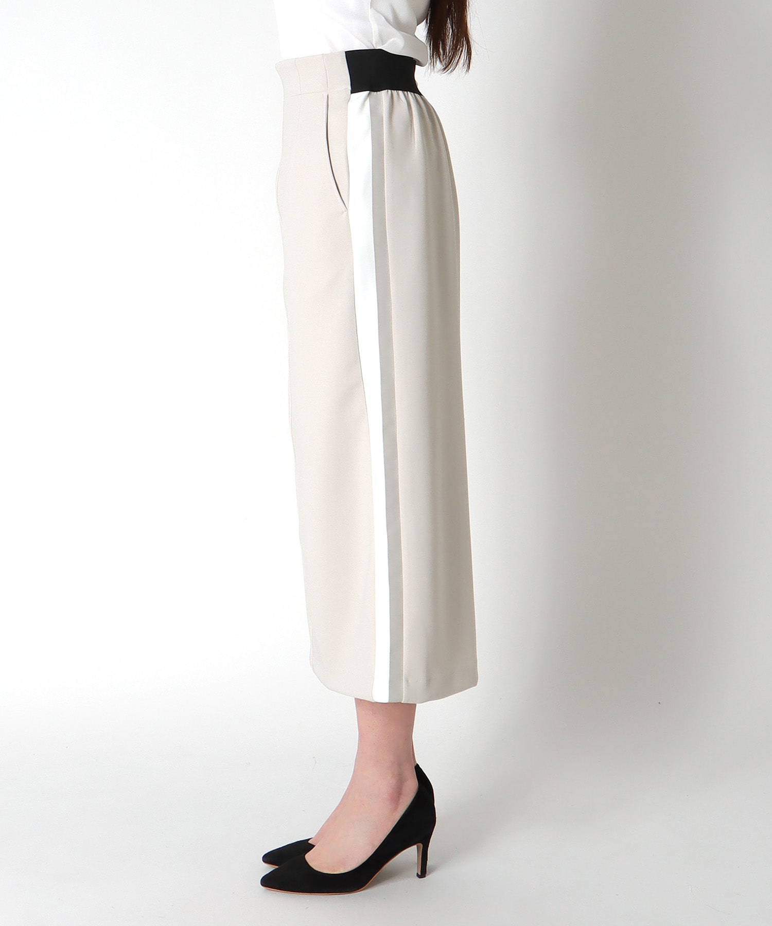 アクアジャージーサイドラインスカート