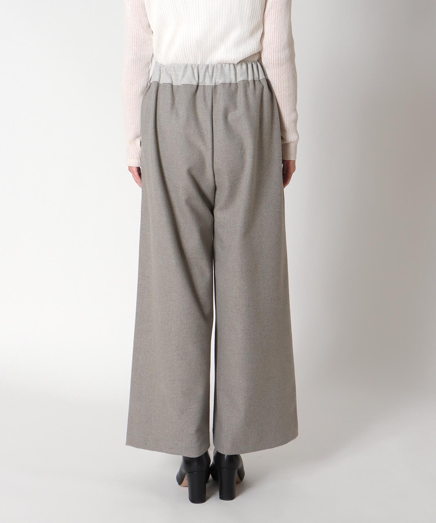 配色ワイドパンツ