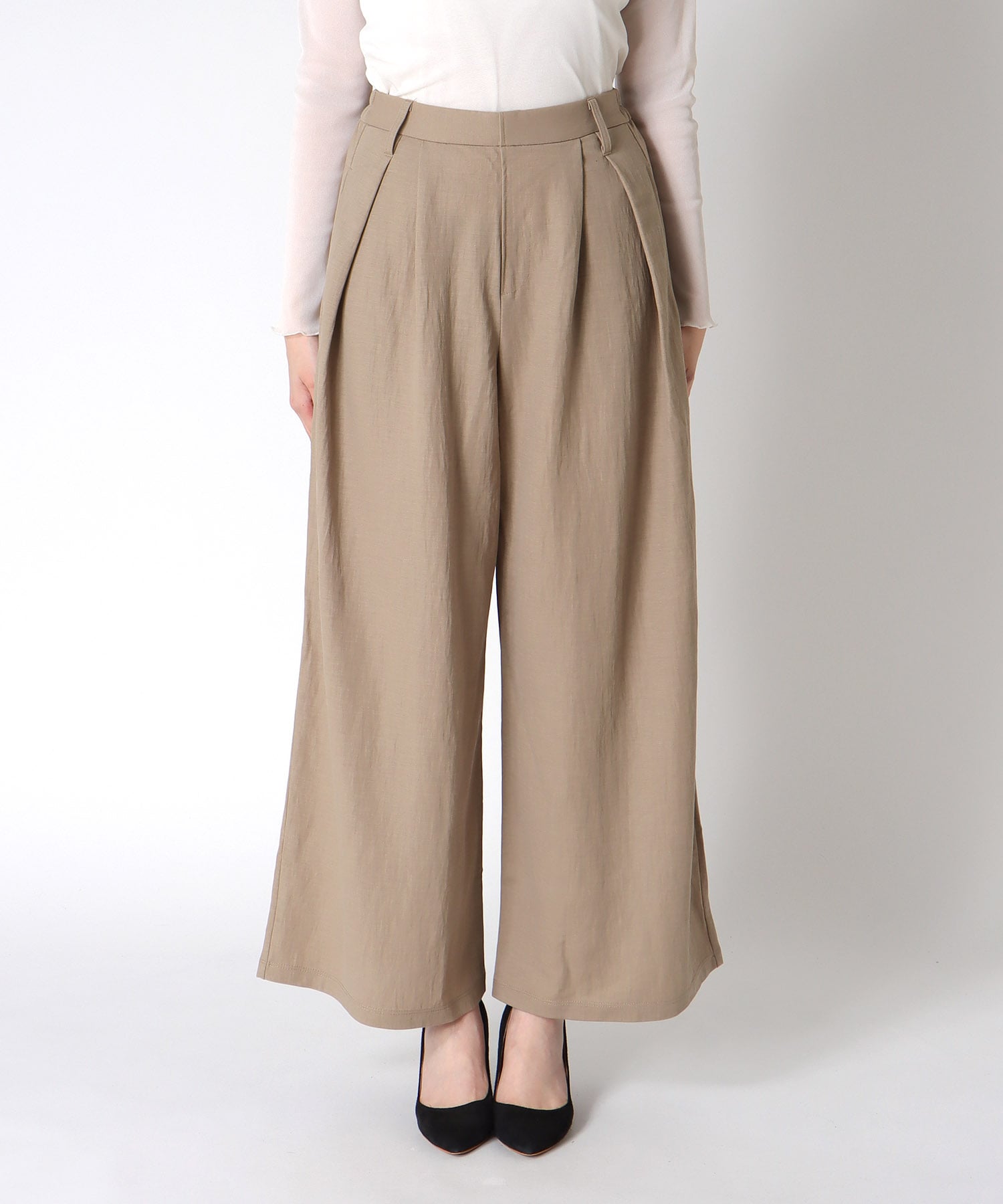 ナチュラルスムースタックパンツ