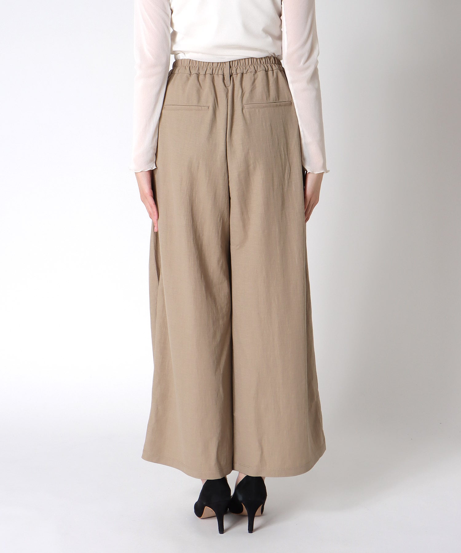 ナチュラルスムースタックパンツ