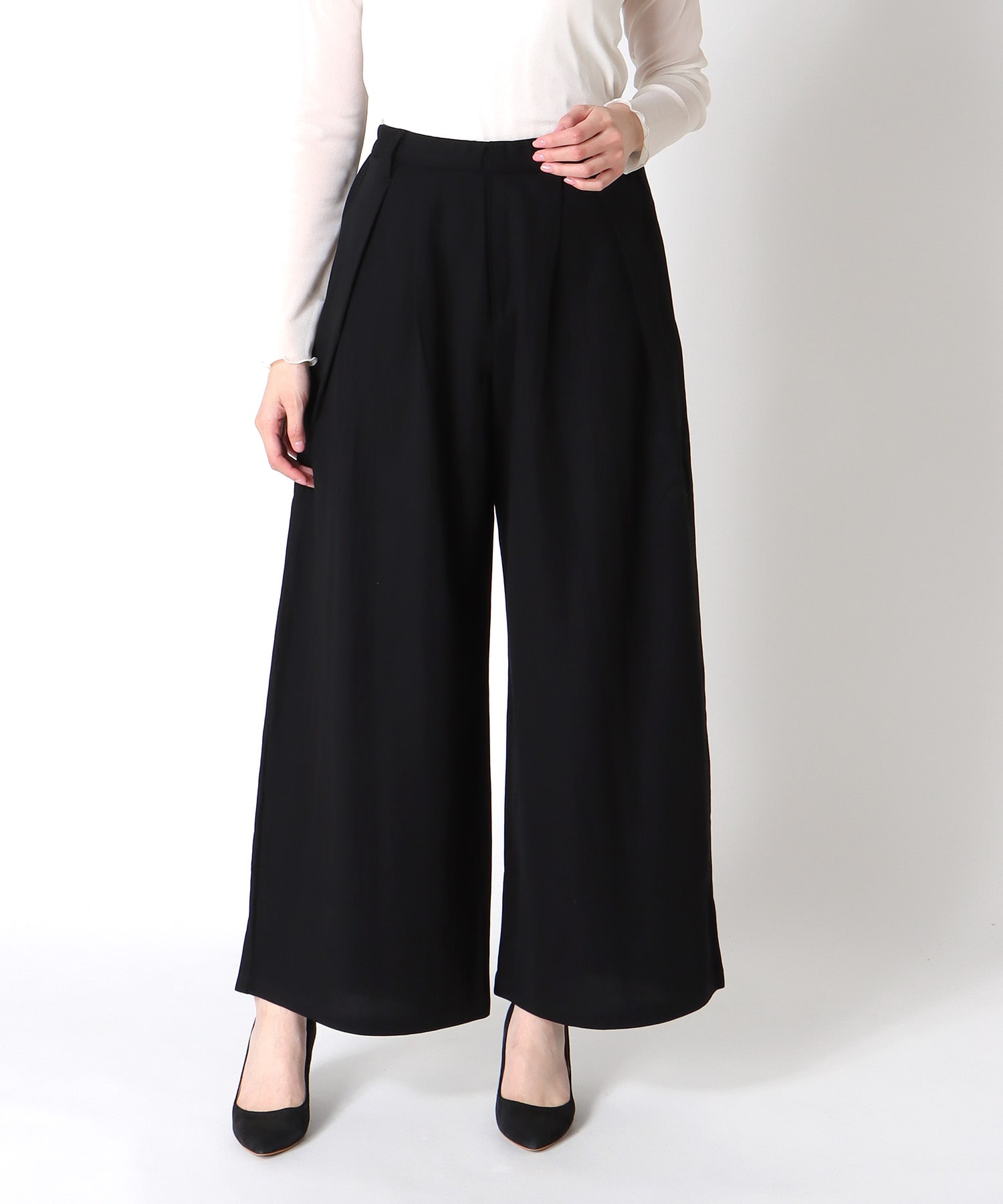 ナチュラルスムースタックパンツ