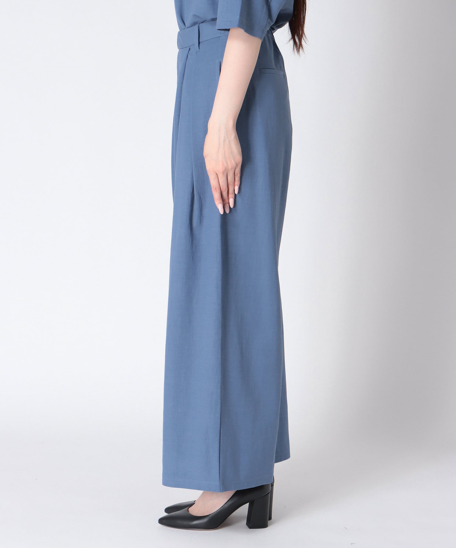 ナチュラルスムースタックパンツ