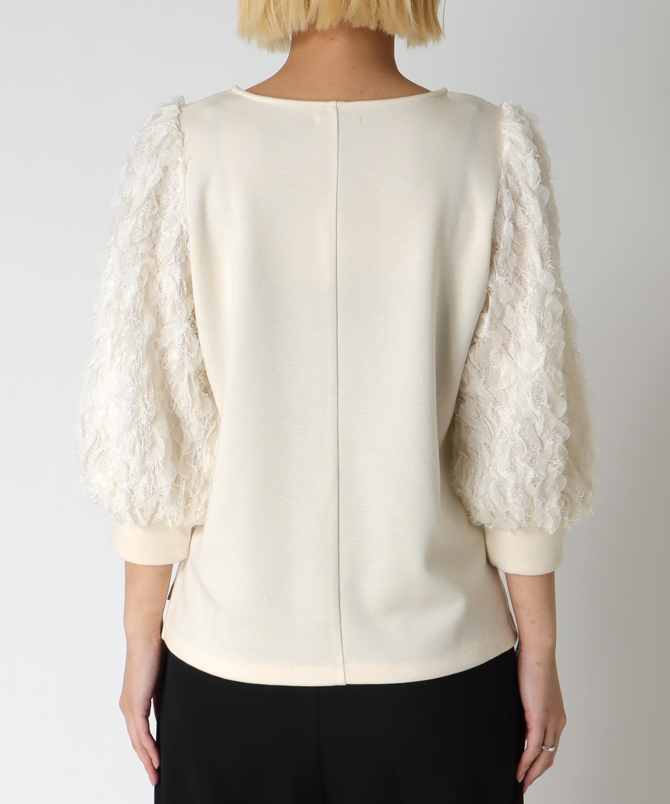 袖ドッキングトップス