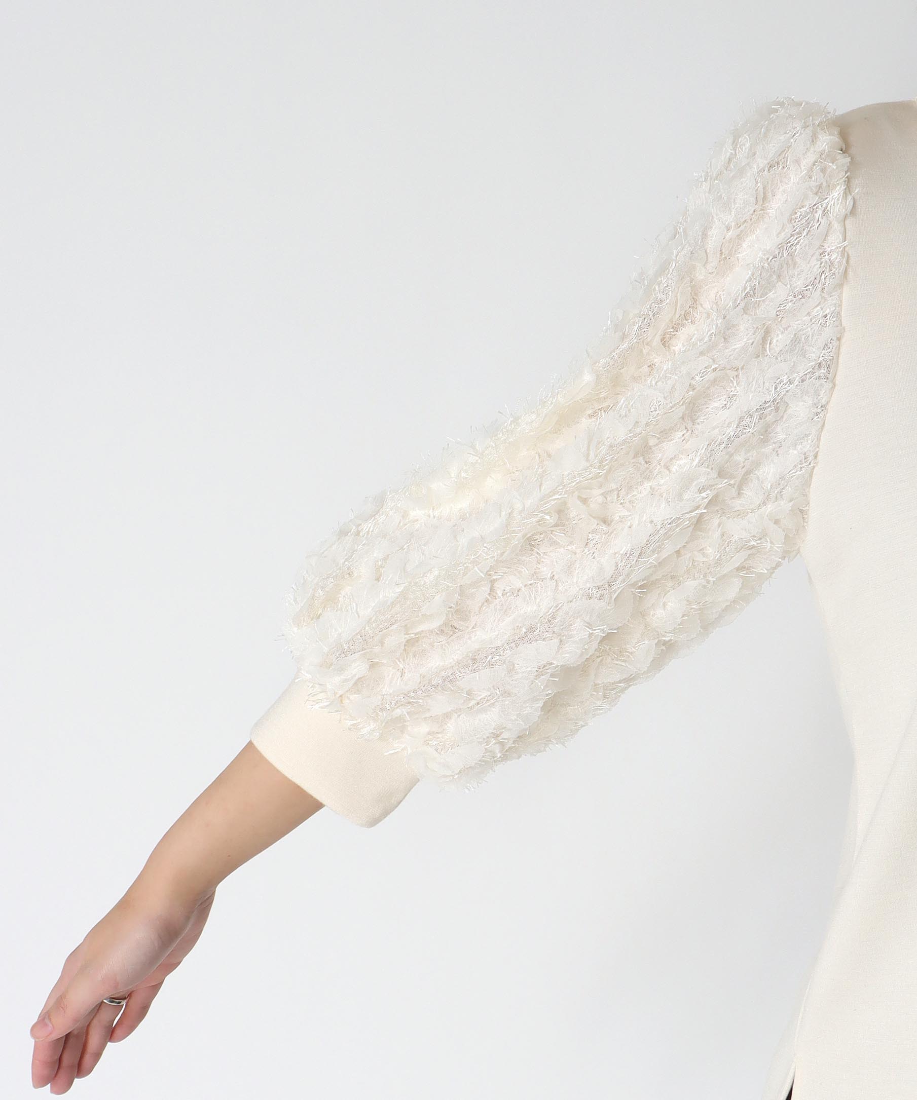 袖ドッキングトップス