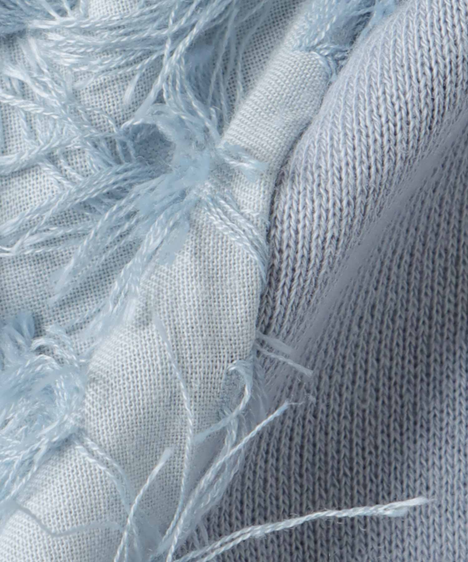 ジャカード×裏毛トップス