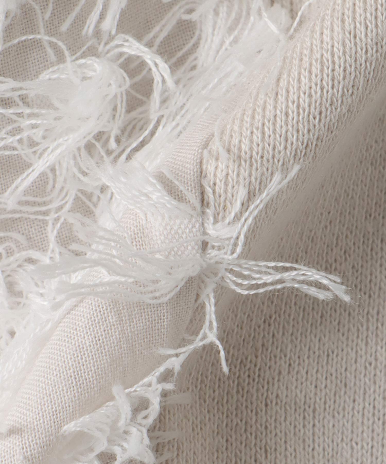 ジャカード×裏毛トップス