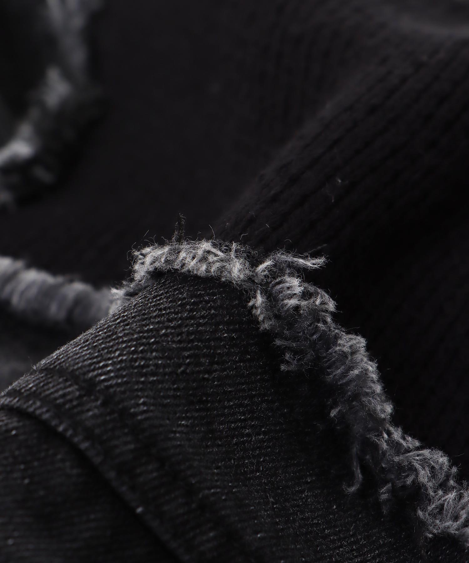 デニムドッキングニットブルゾン