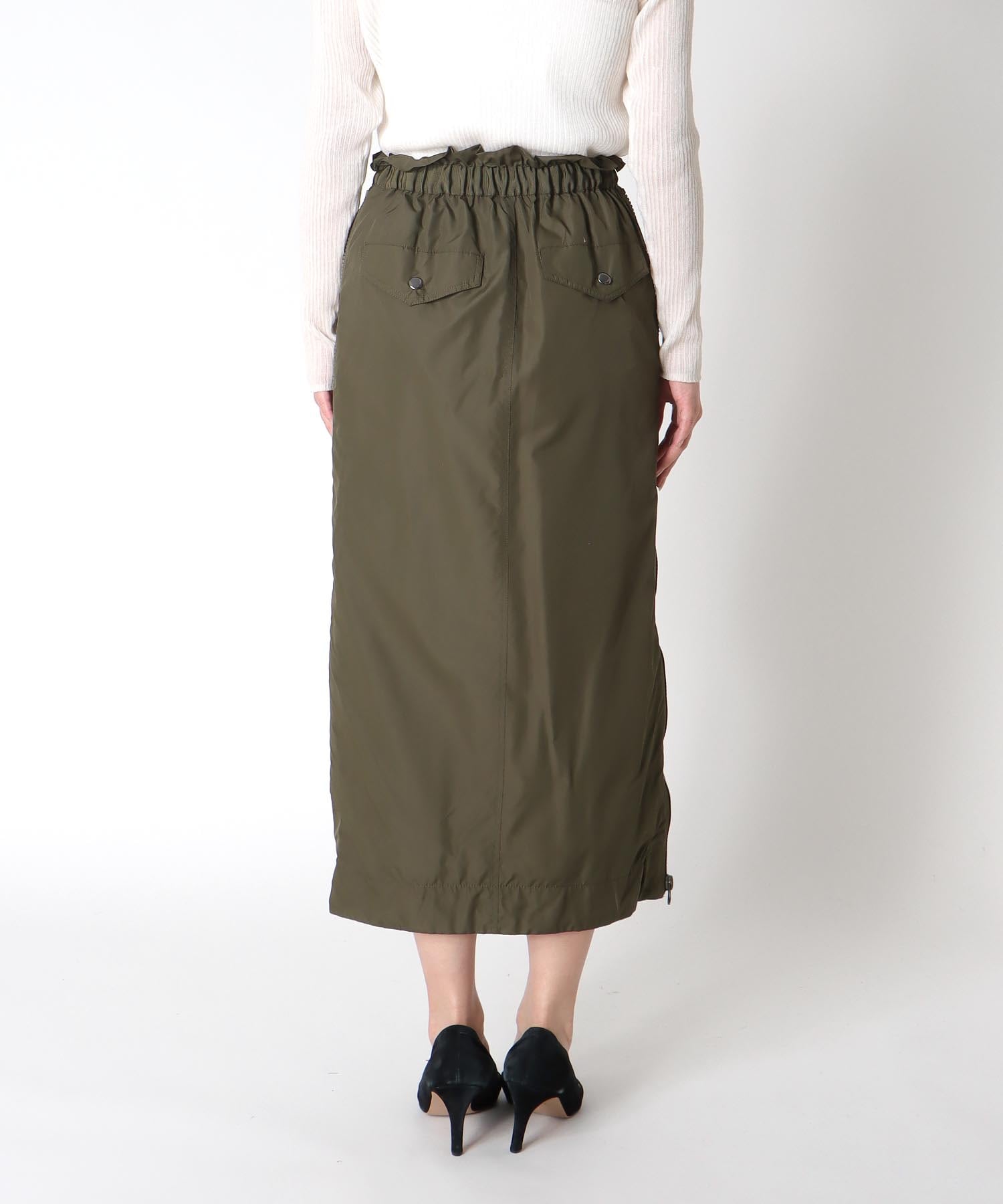 サイドファスナープリーツスカート