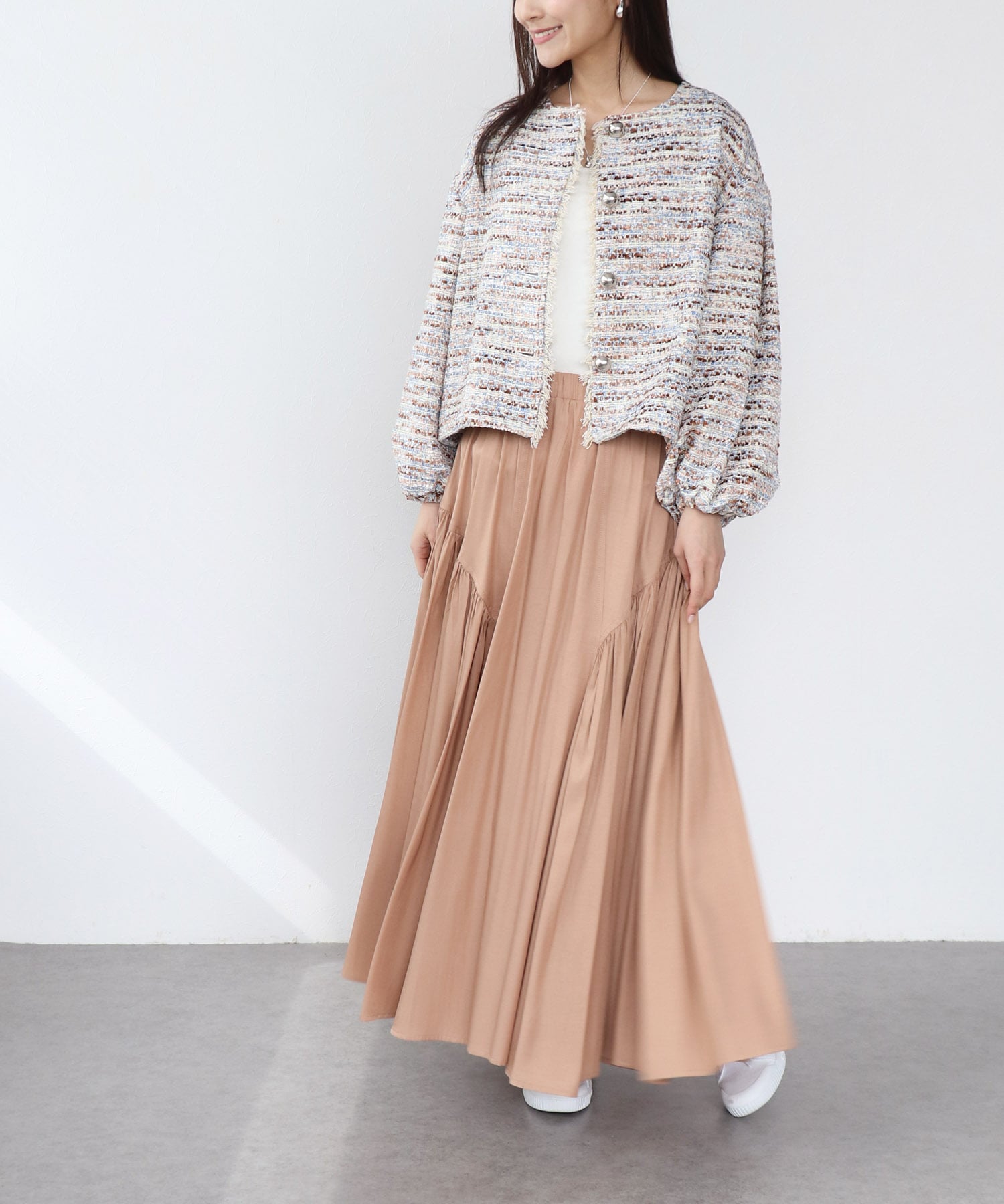 サイドギャザスカート