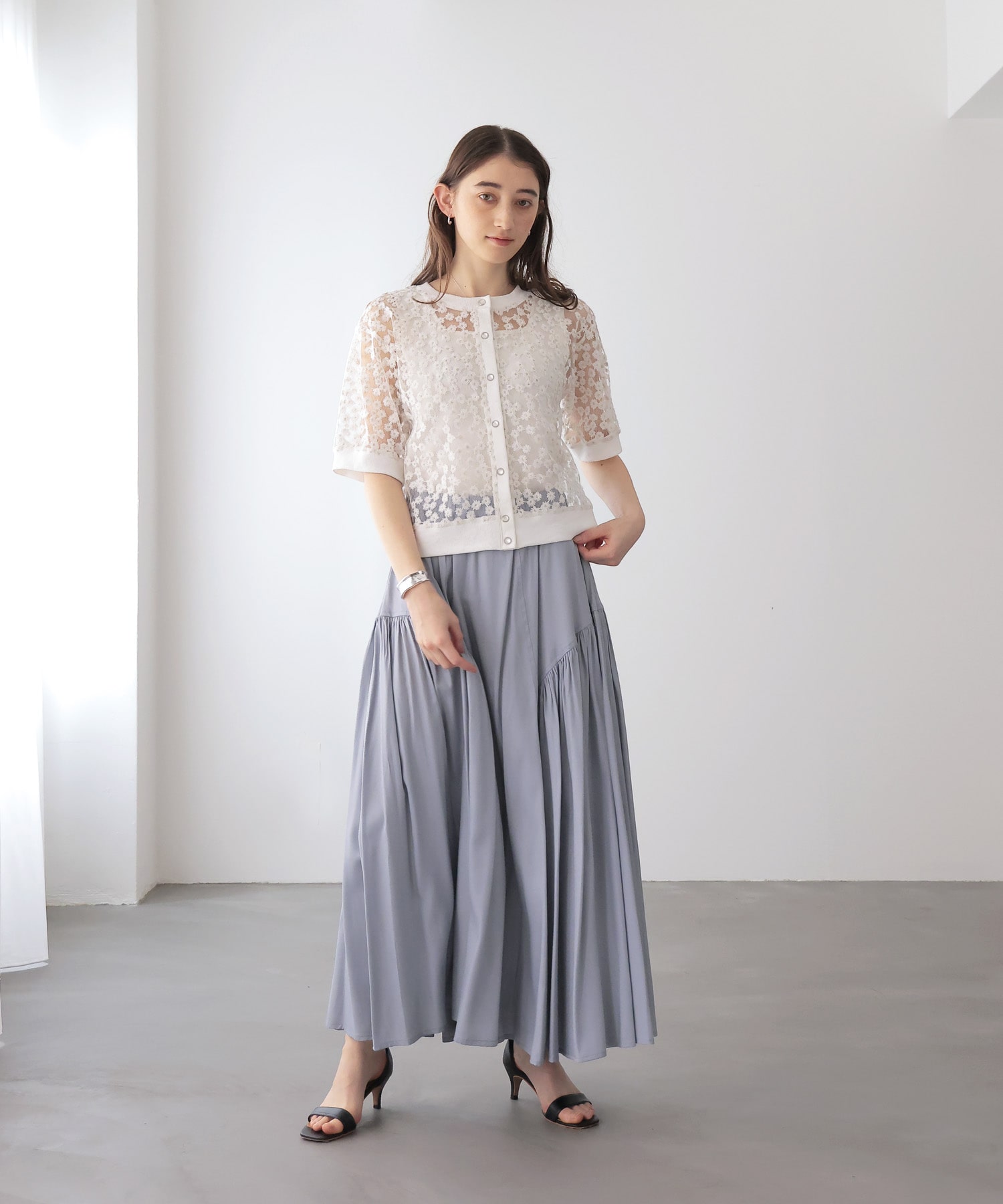 サイドギャザスカート