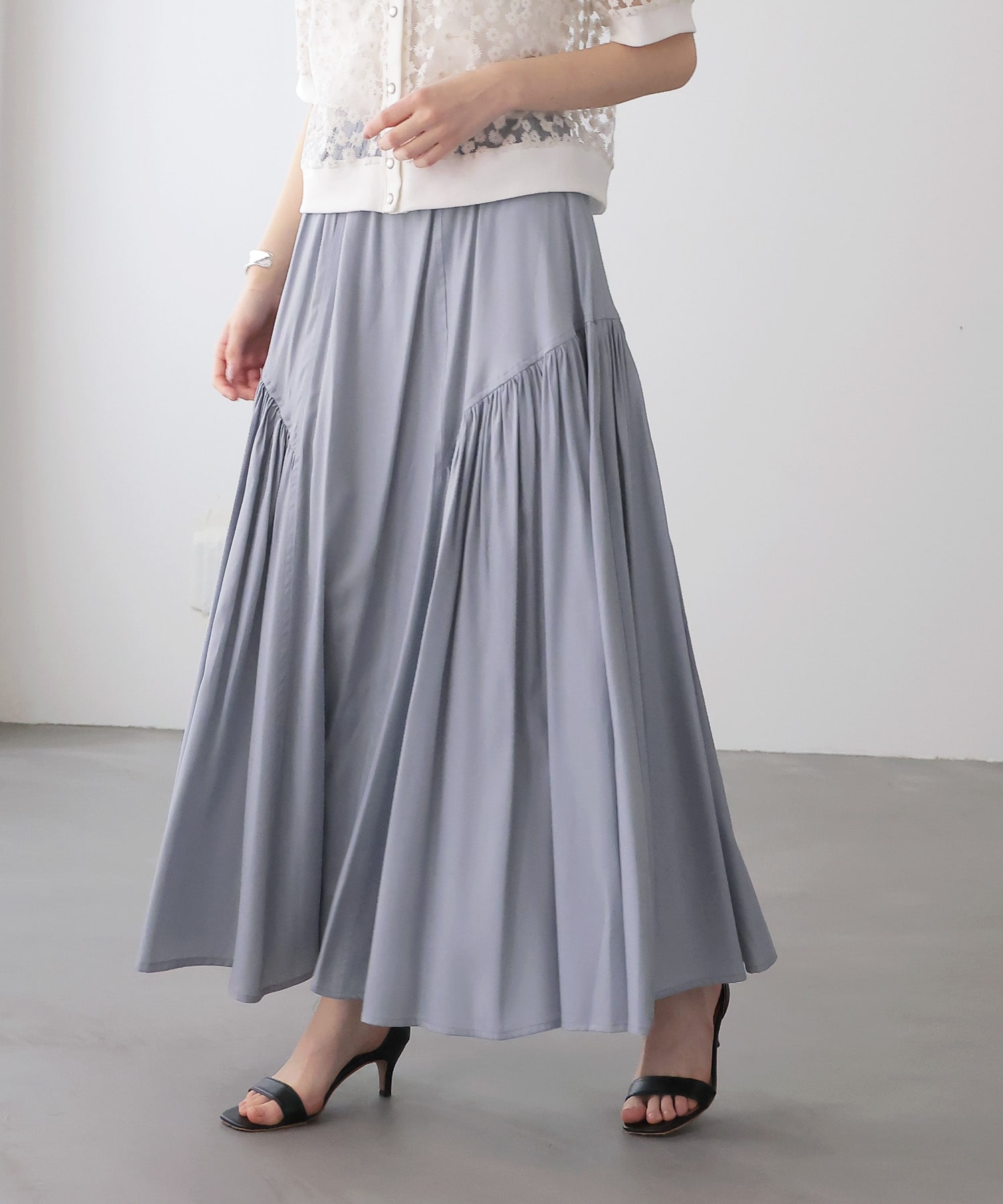 サイドギャザスカート