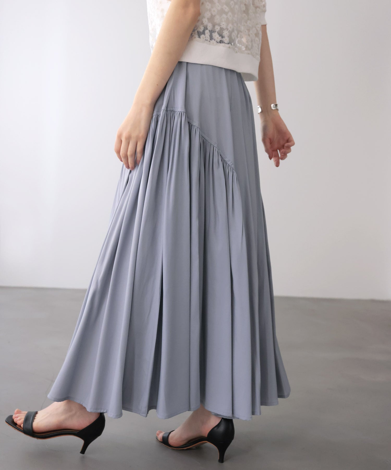 サイドギャザスカート