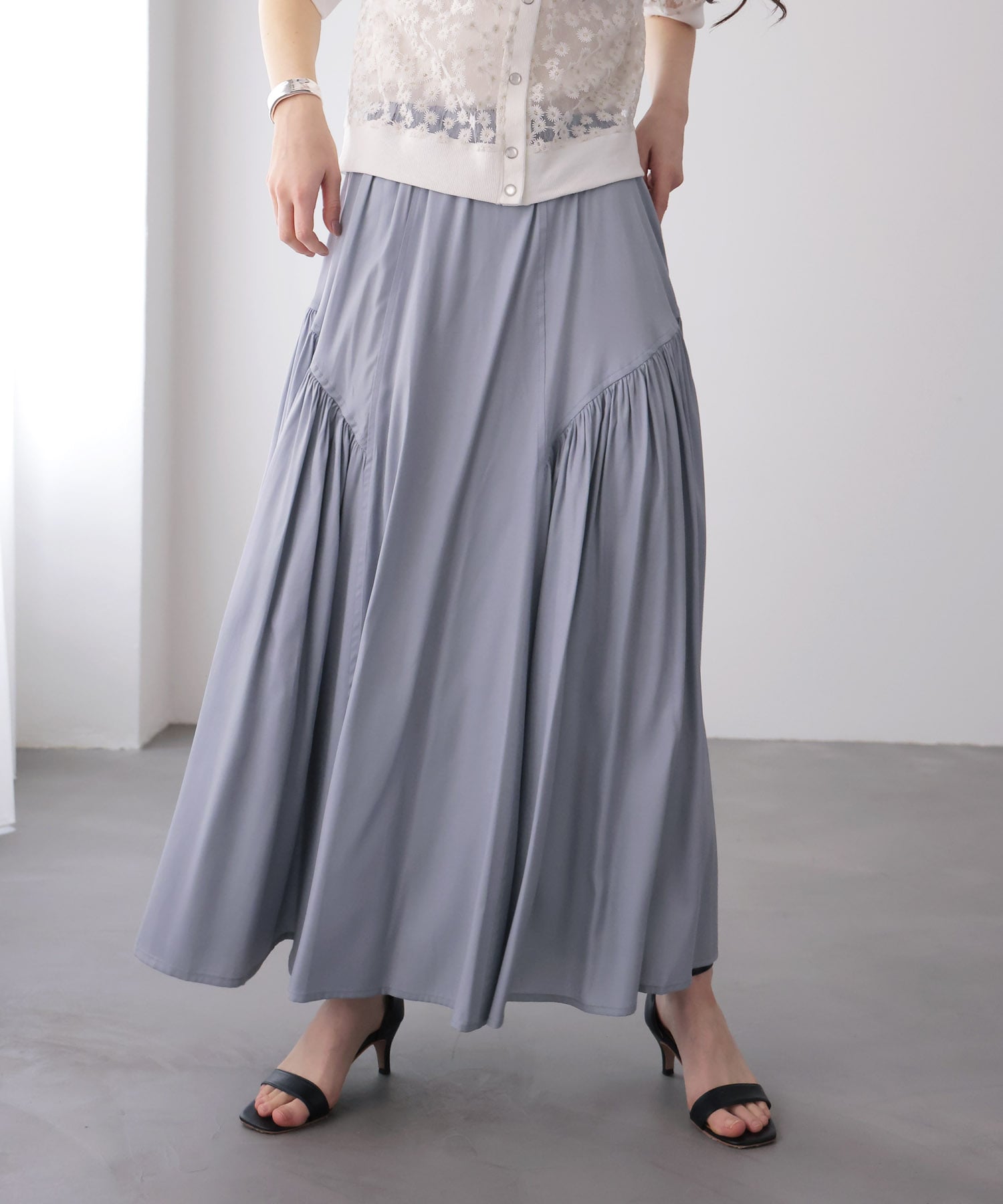 サイドギャザスカート