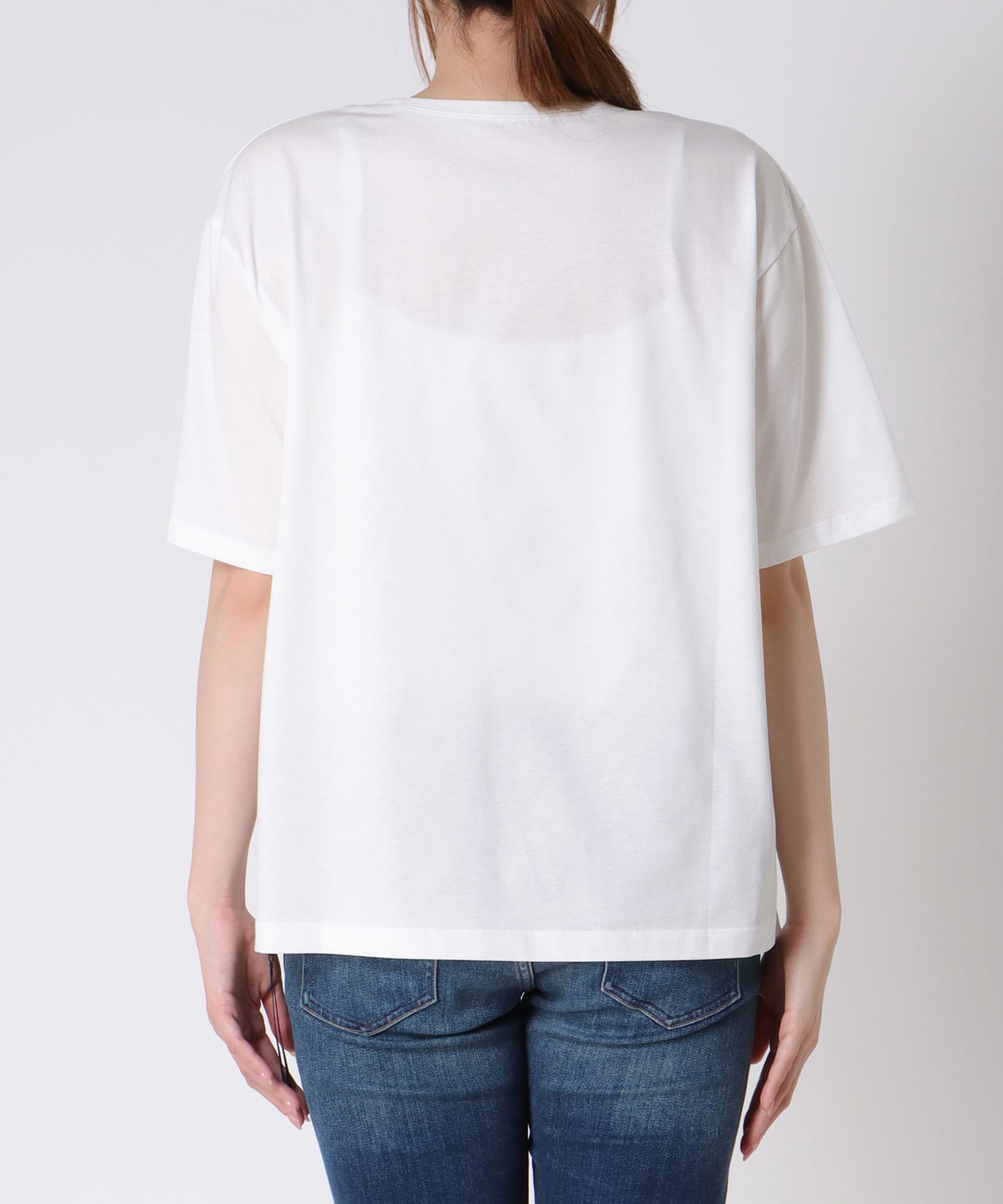 サイドファスナーロゴTシャツ