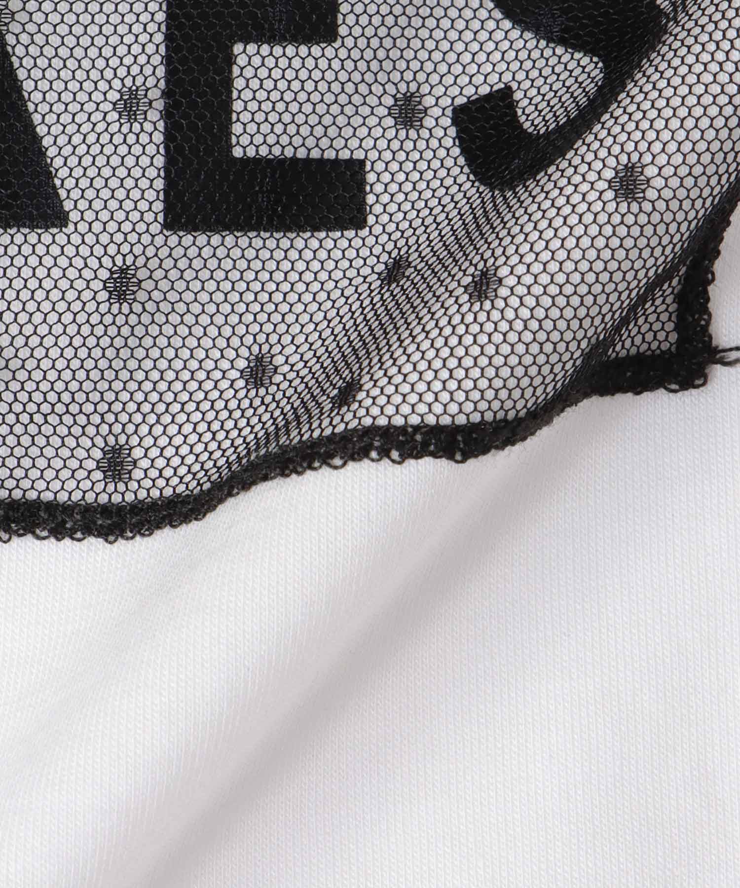 サイドファスナーロゴTシャツ