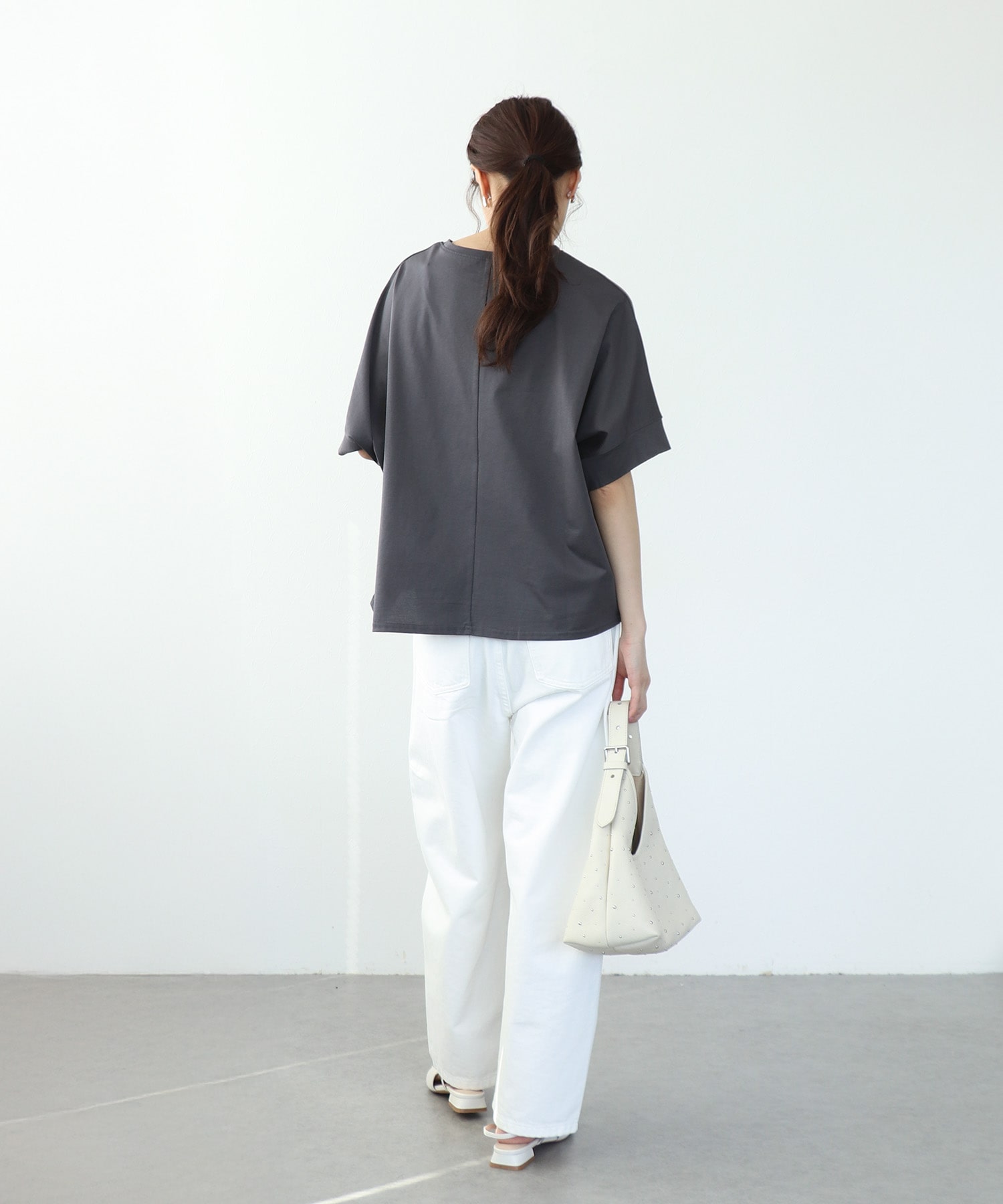 オーガンジーロゴTシャツ