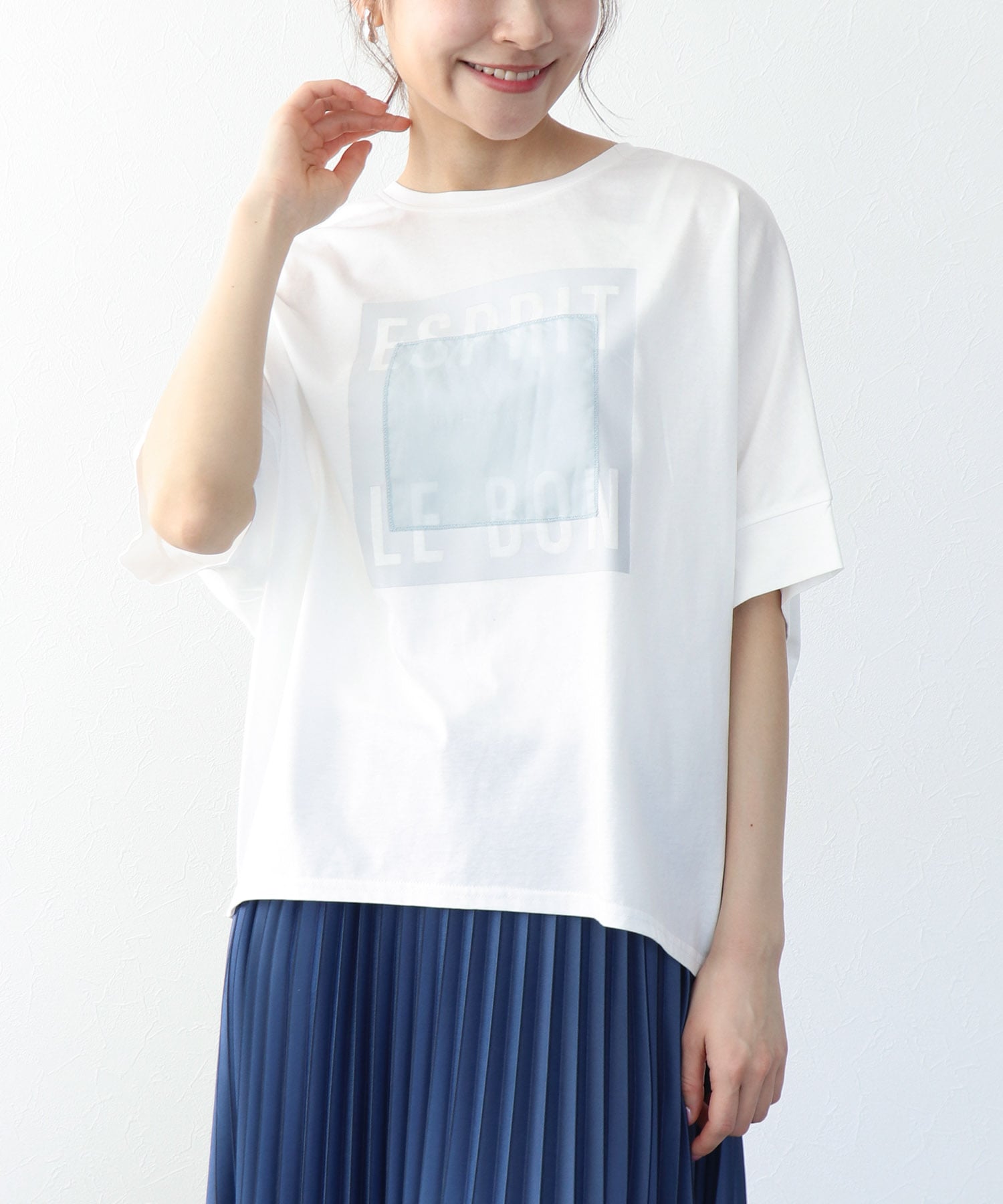 オーガンジーロゴTシャツ