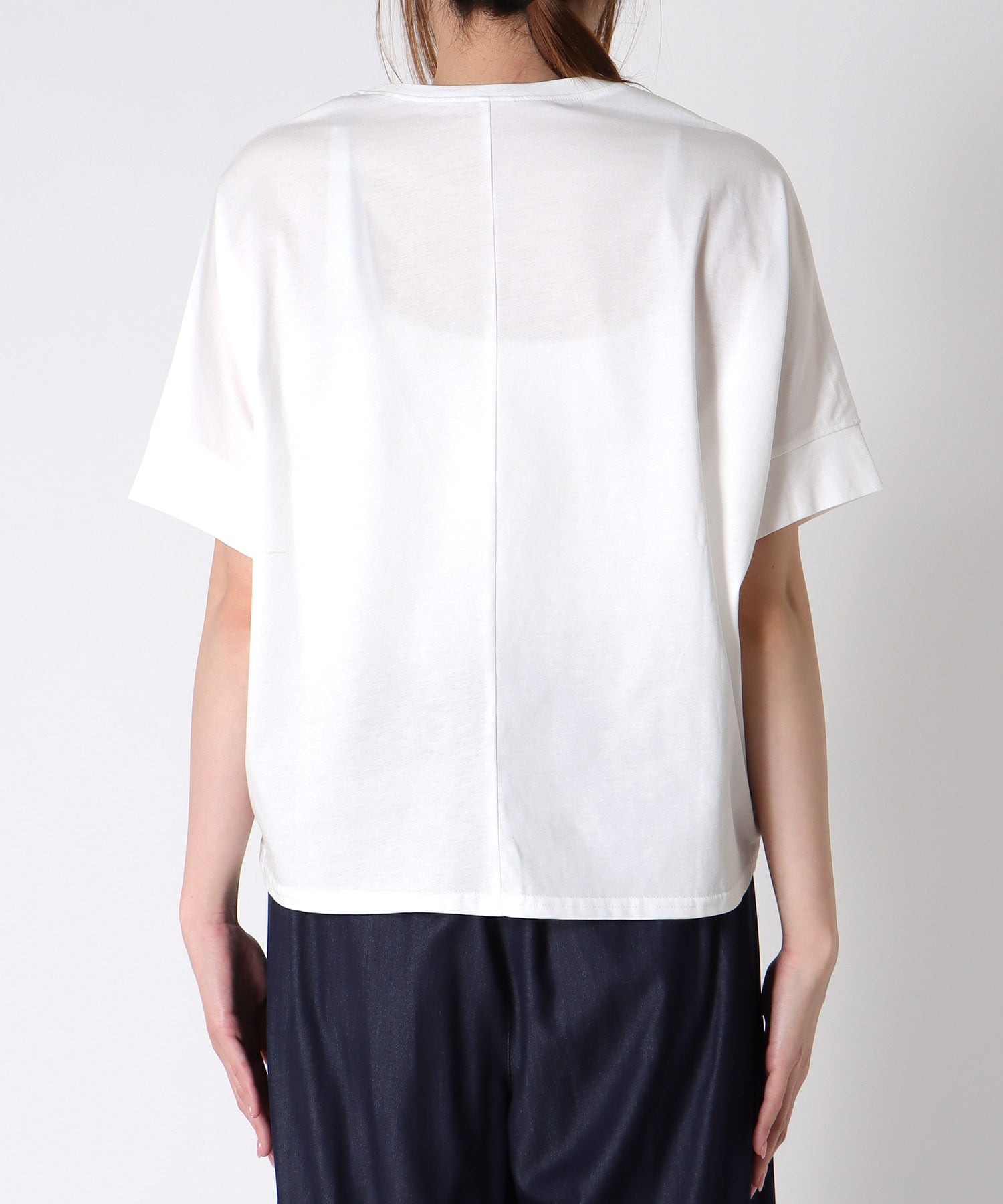 オーガンジーロゴTシャツ