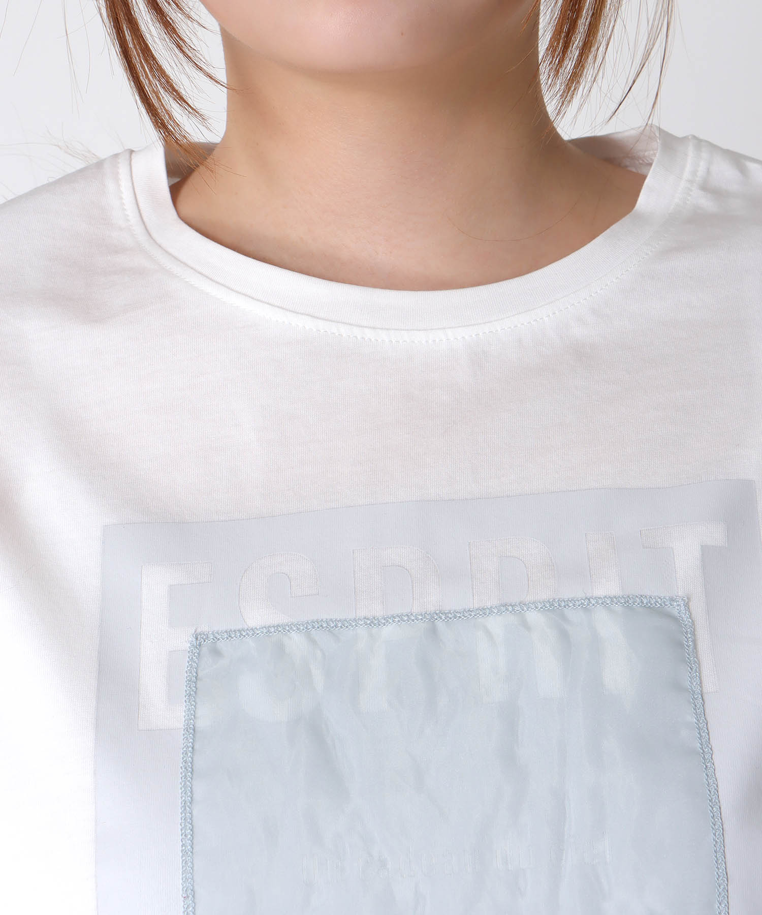 オーガンジーロゴTシャツ