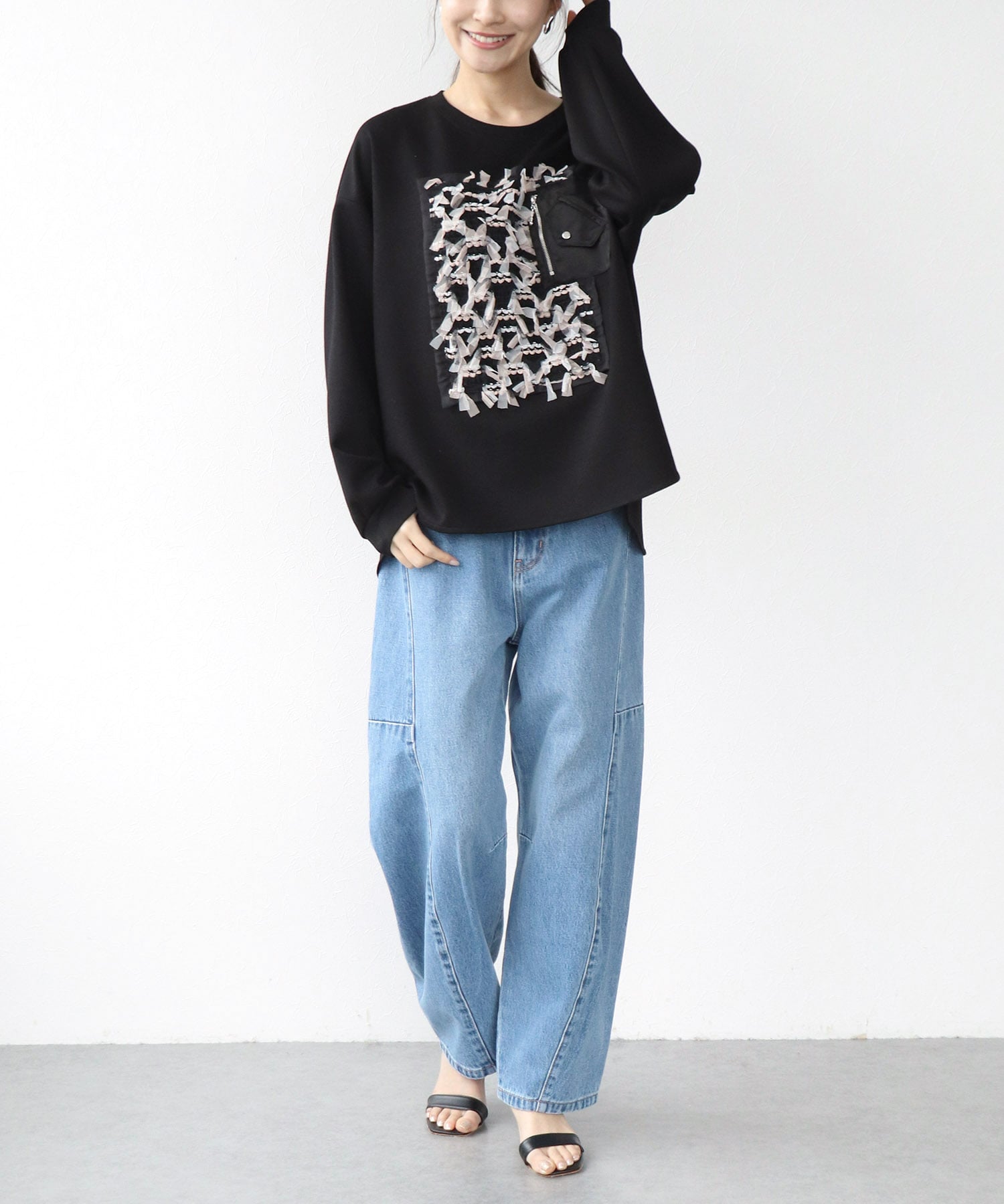 ソフトダンボールレース付ロンT