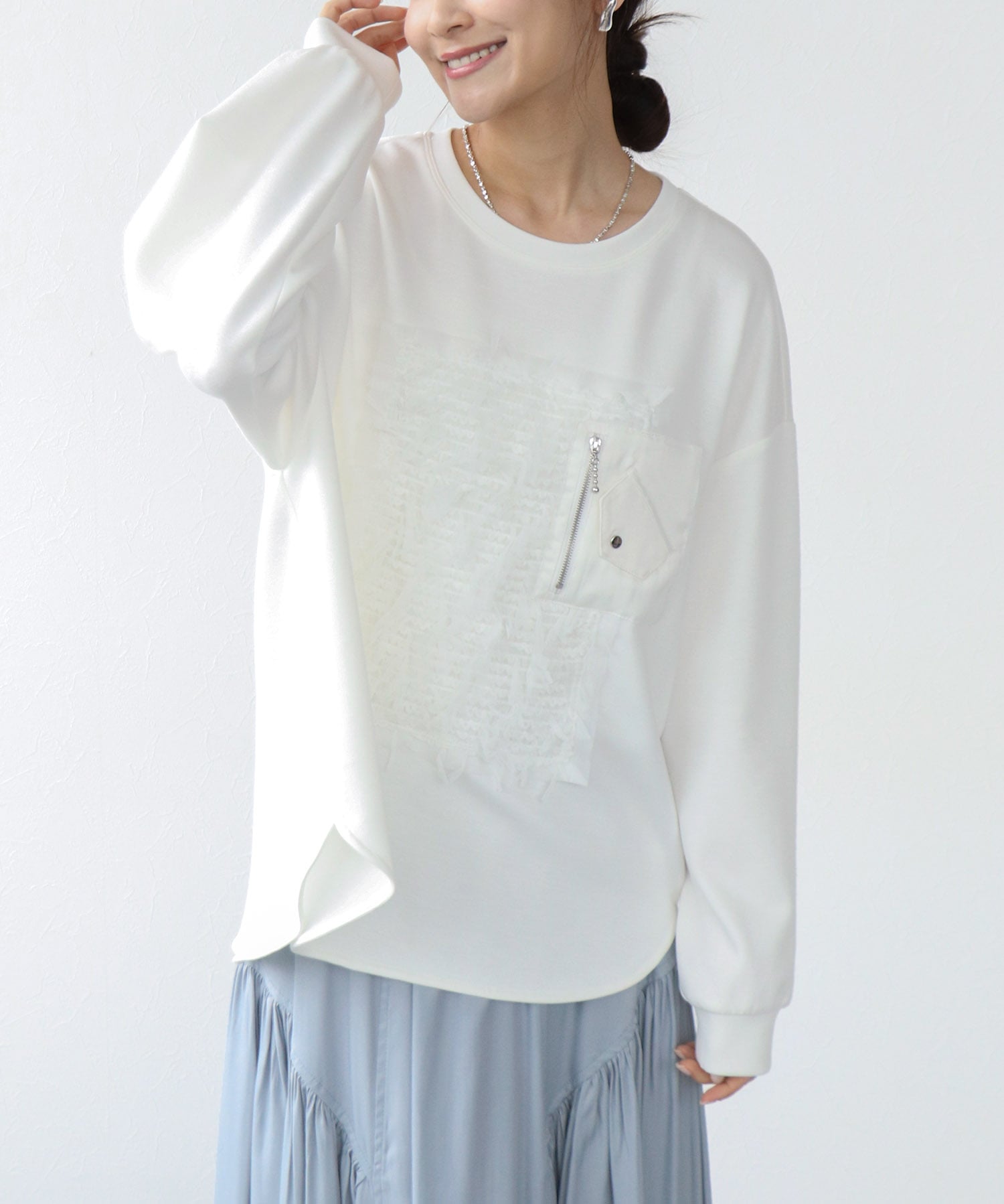 ソフトダンボールレース付ロンT