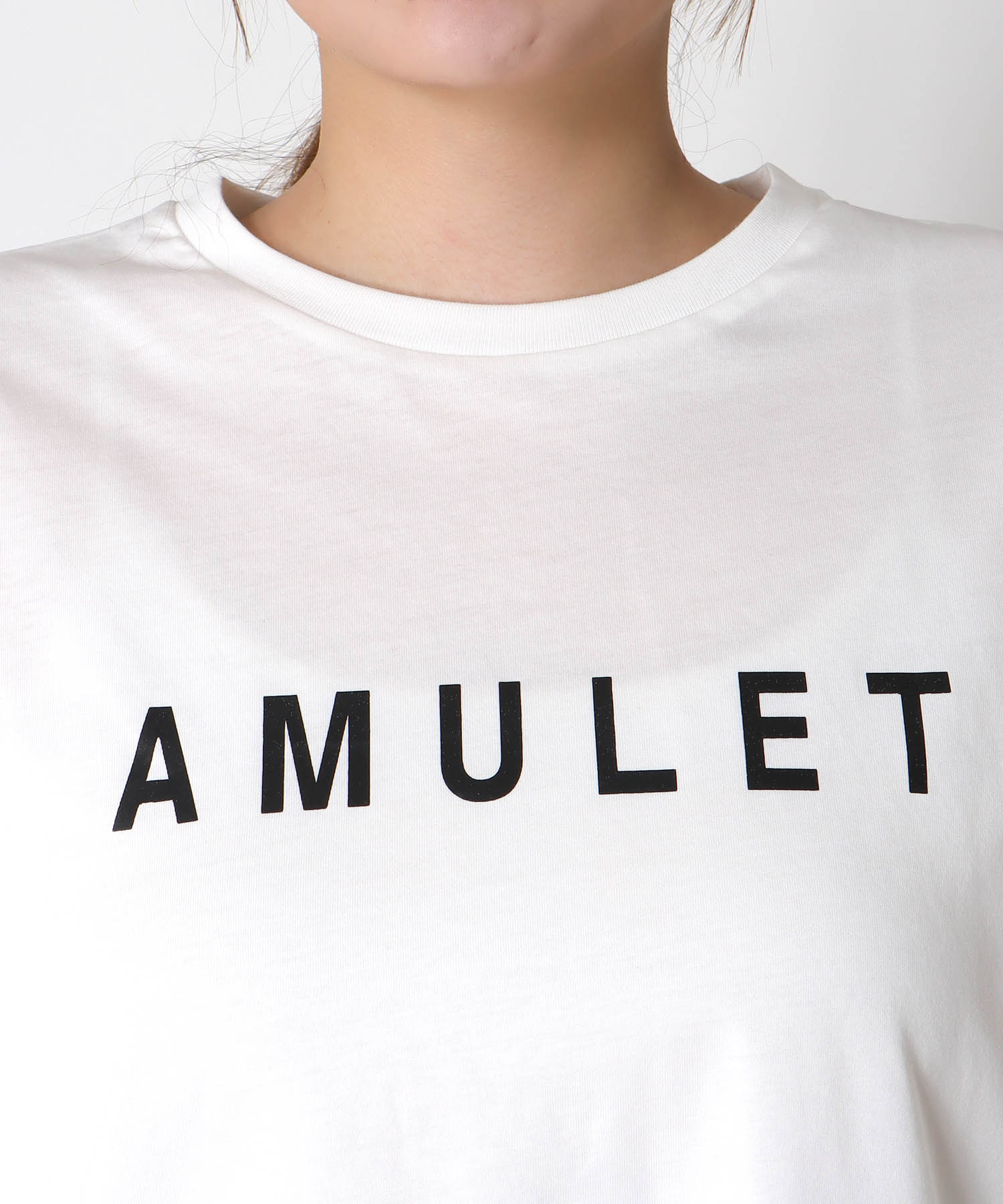 フリルスリーブロゴTシャツ