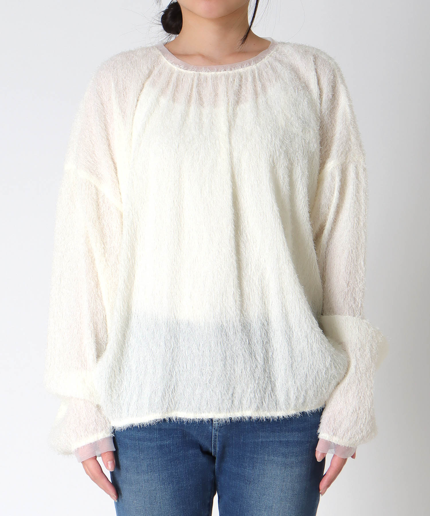 楊柳シャギーブラウス