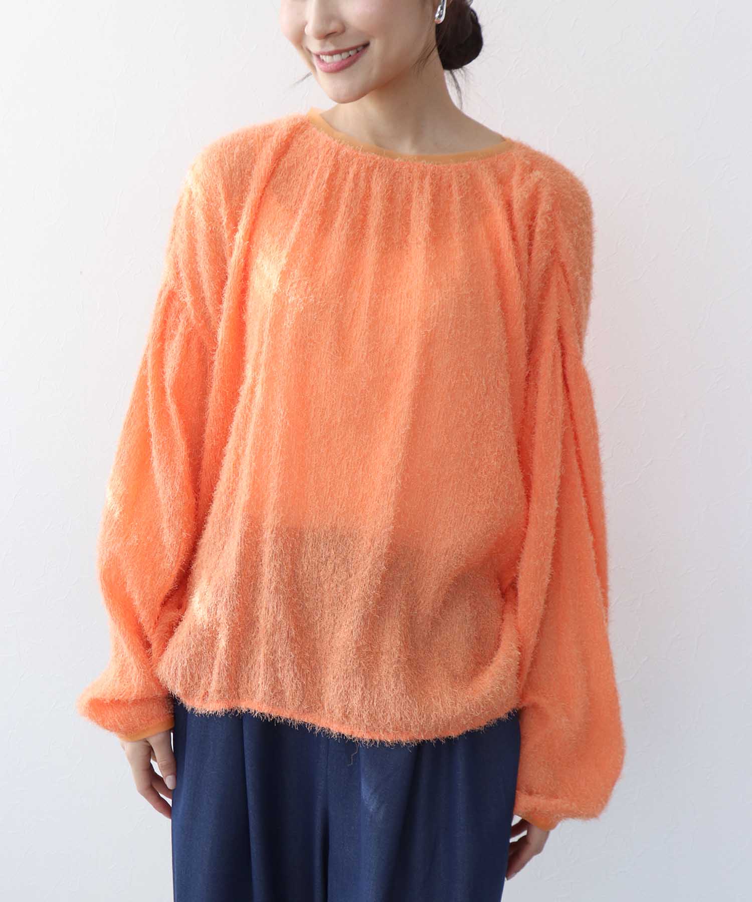 楊柳シャギーブラウス