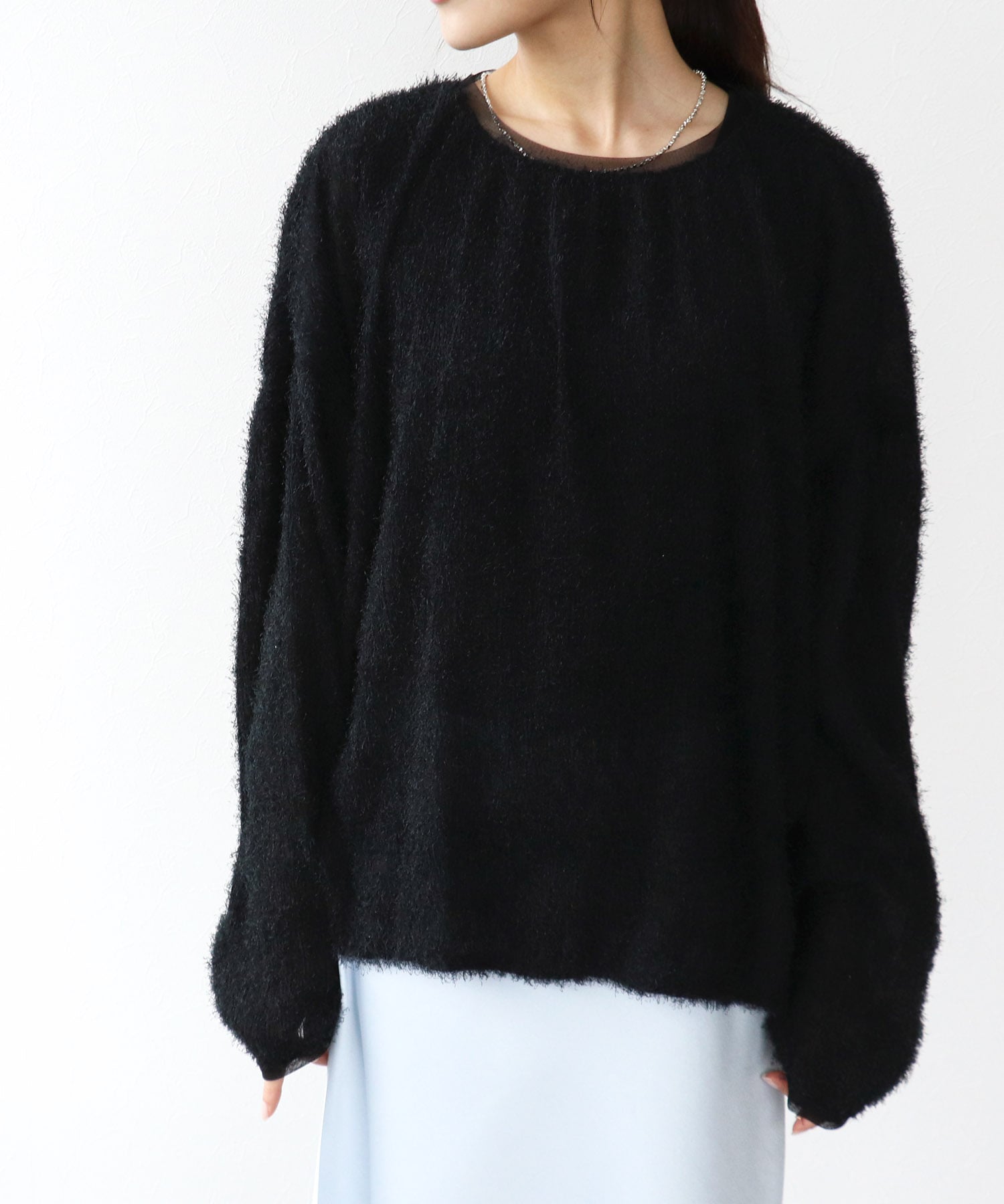 楊柳シャギーブラウス