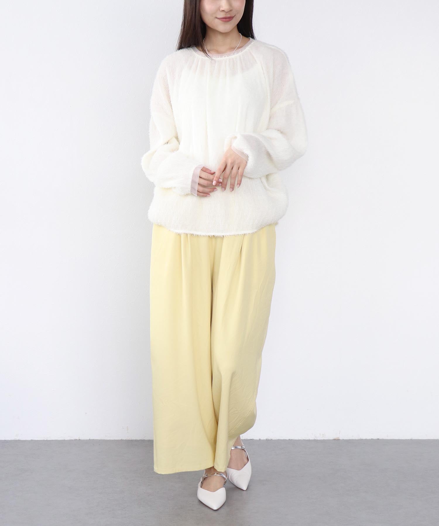 楊柳シャギーブラウス