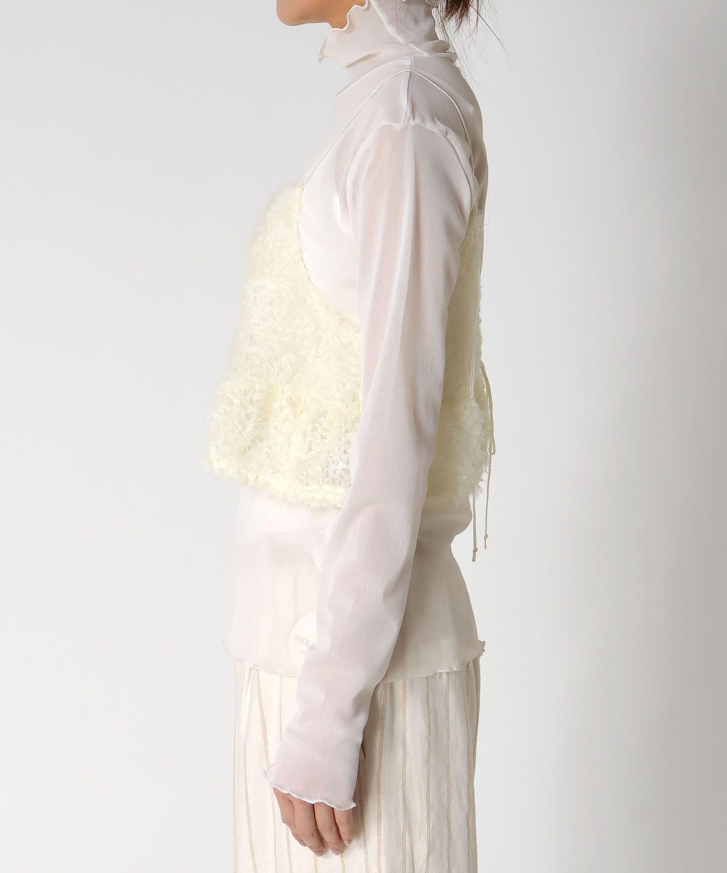 刺繍チュールビスチェ